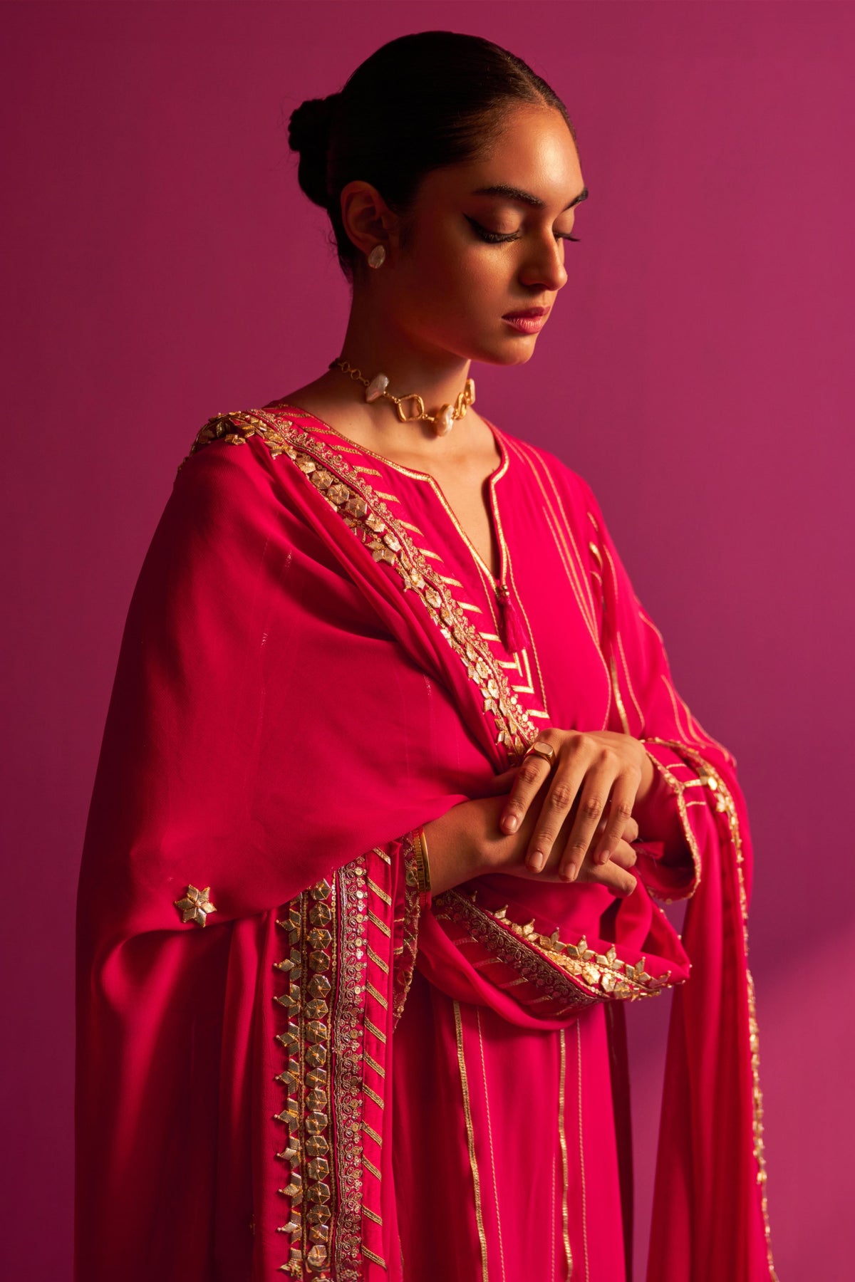 Fuchsia Mahira Kurta Set