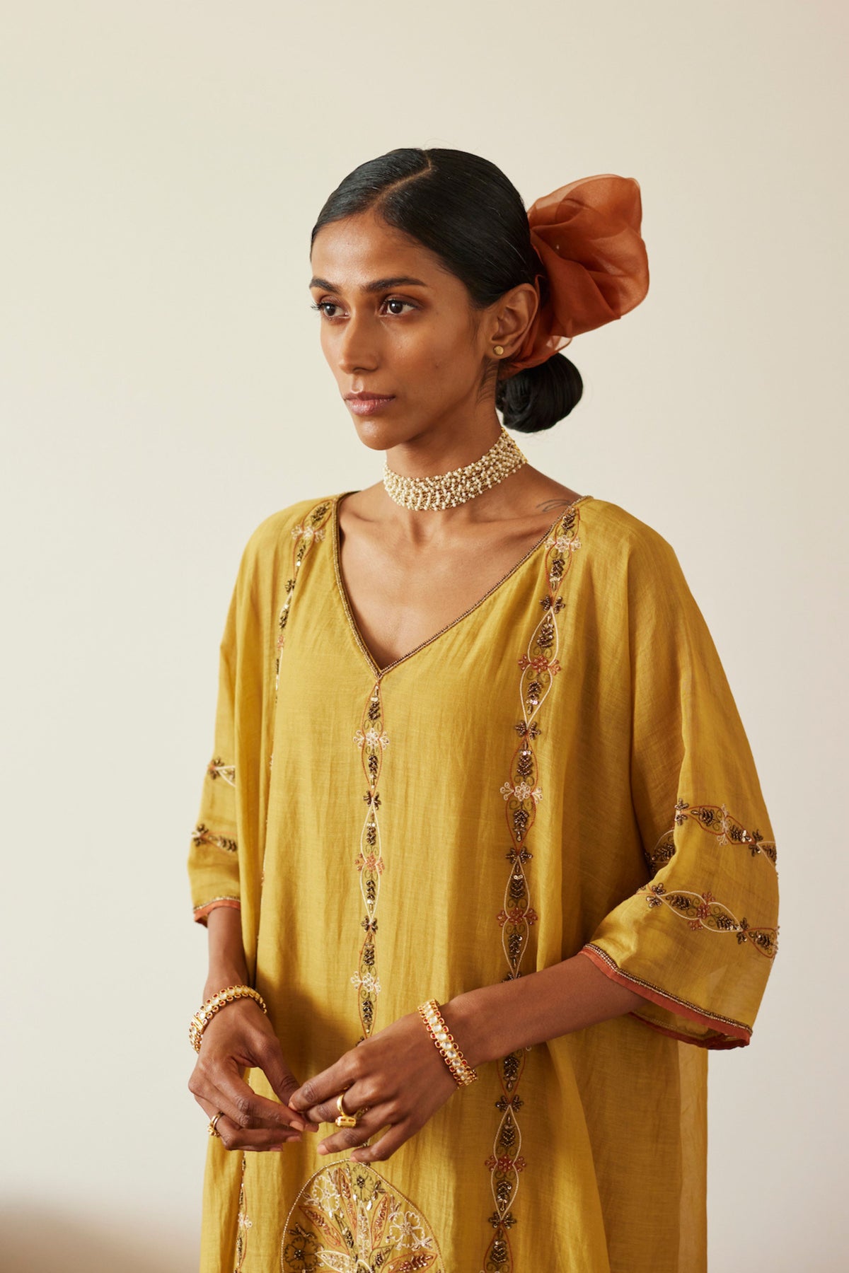 Yellow Uday Kaftan