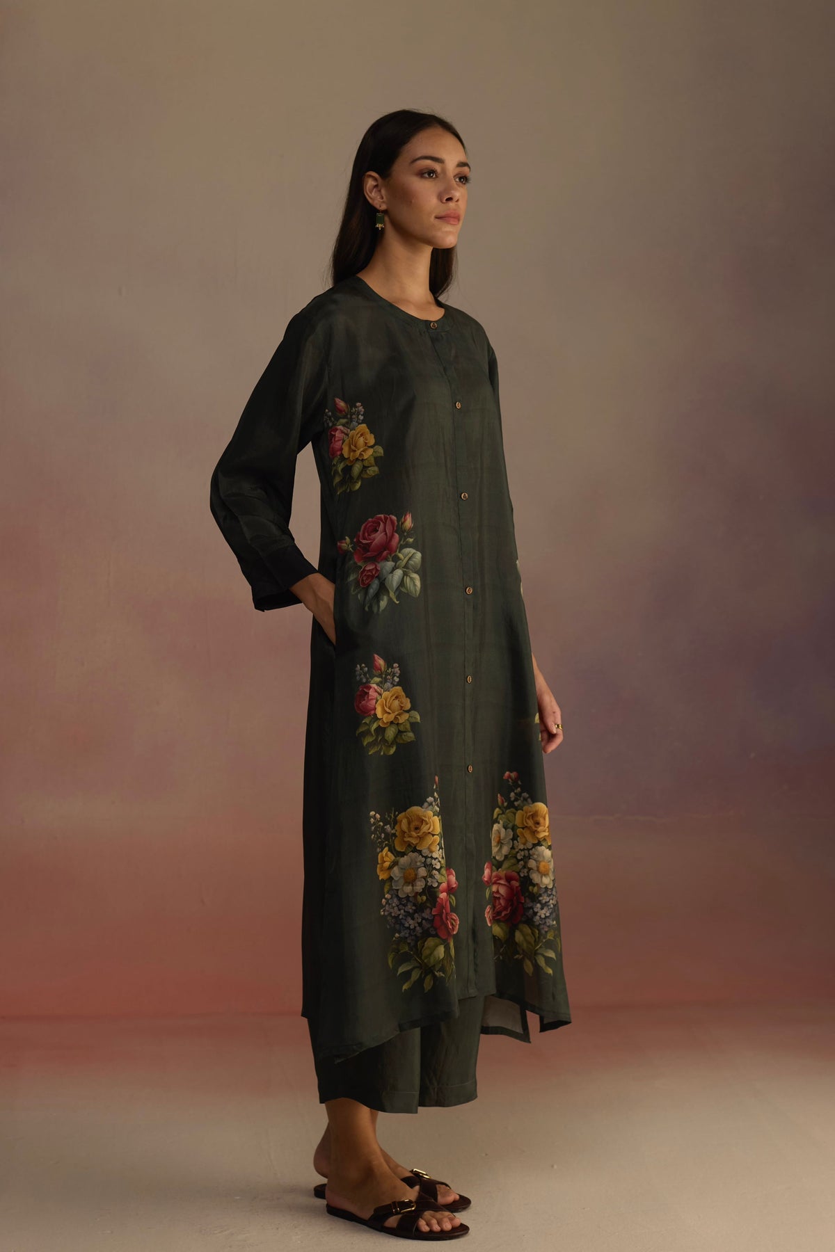 Gladioly Green Kurta