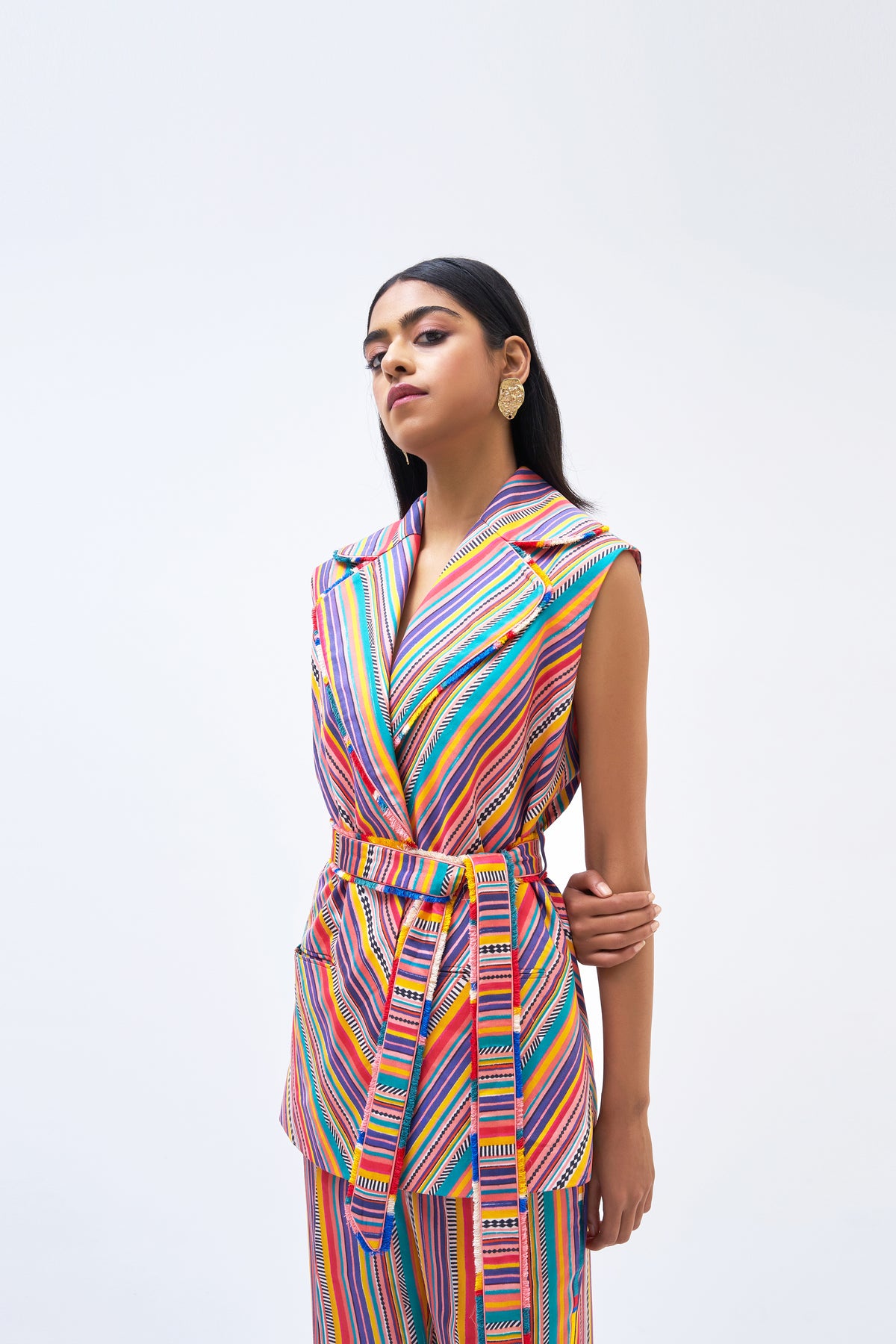 Charley Stripe Technicolour Pant Suit