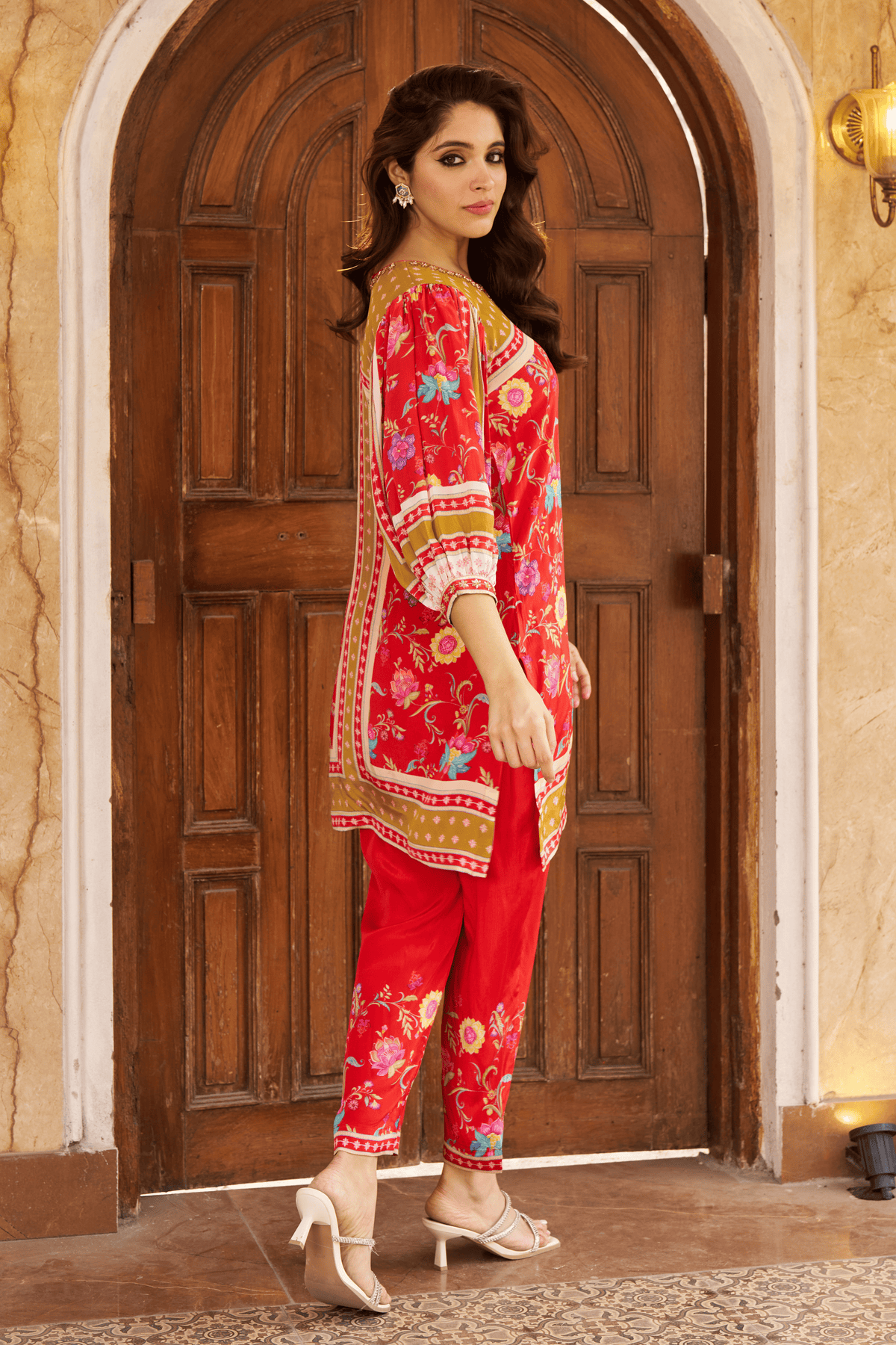 Khawaab Red Tunic Set