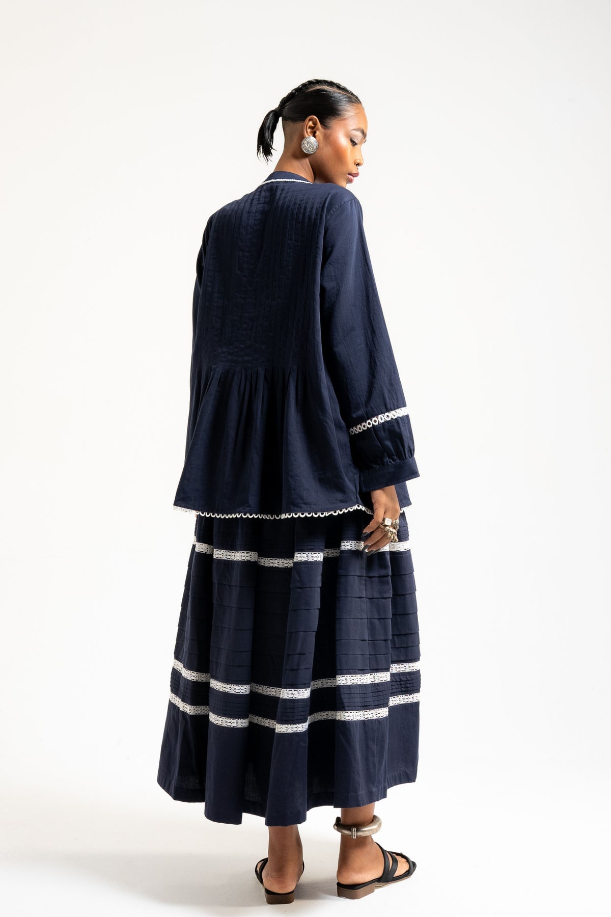 Fig Prussian Blue Skirt