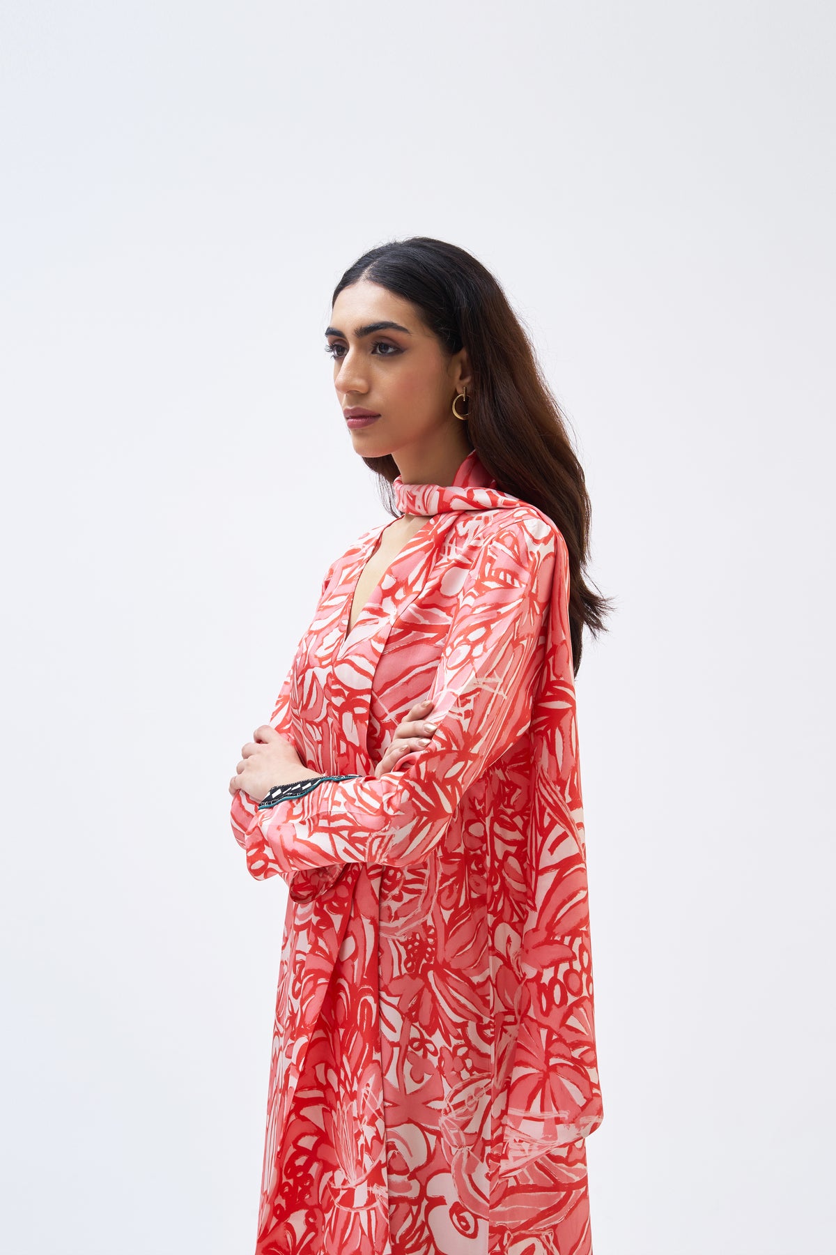 Masai Coral Pink Kaftan Dress