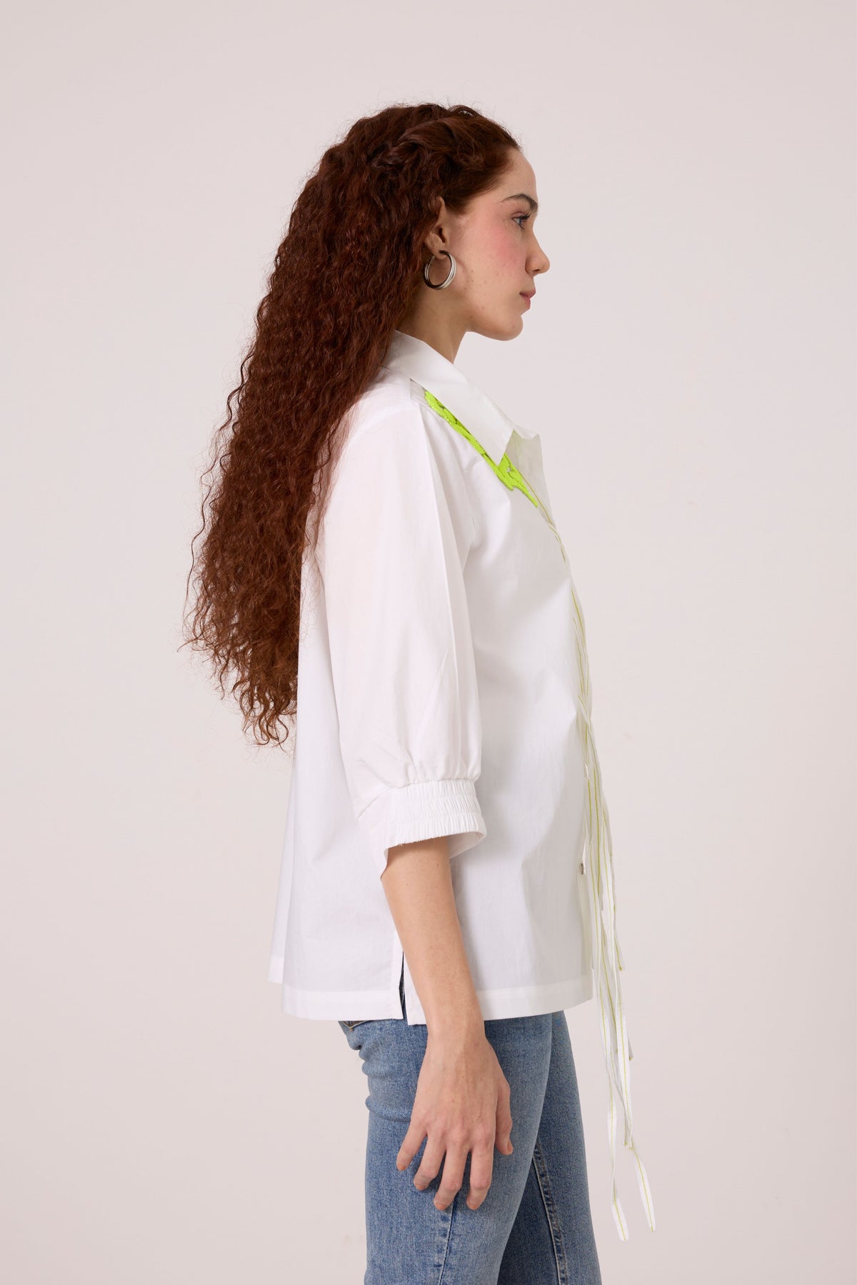 Emory Applique White Shirt