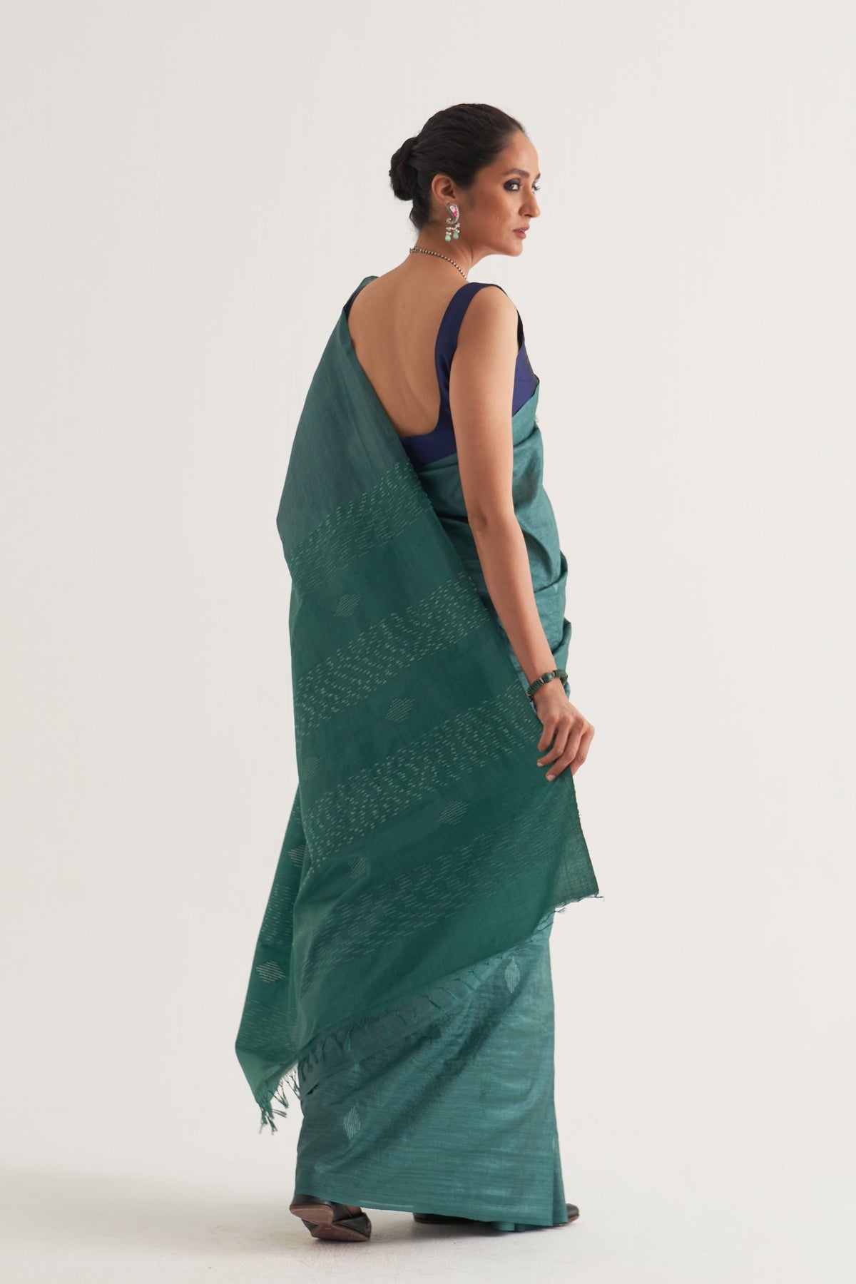 Mayur Green Saree