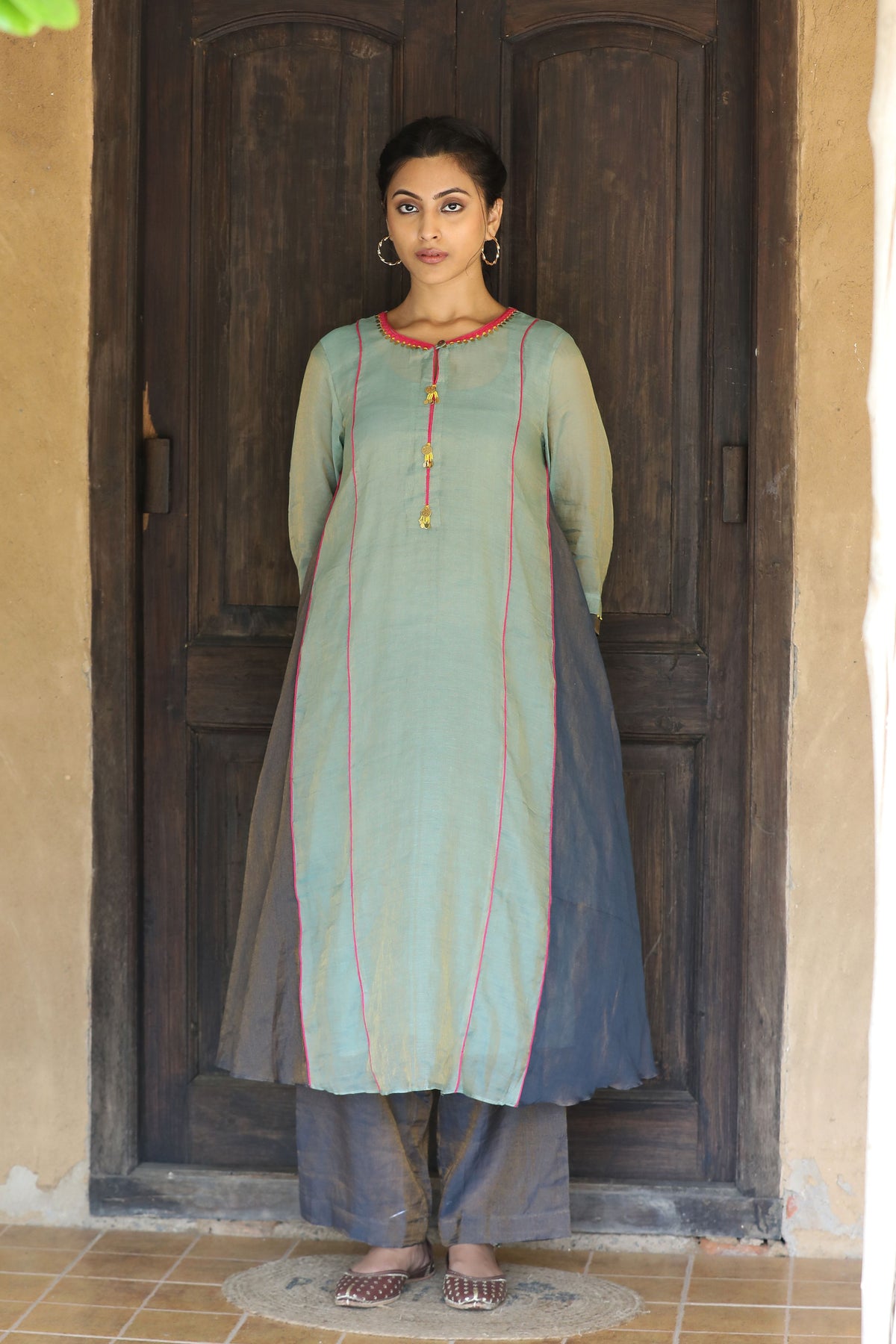 Blue And Navy Bule Kurta Set