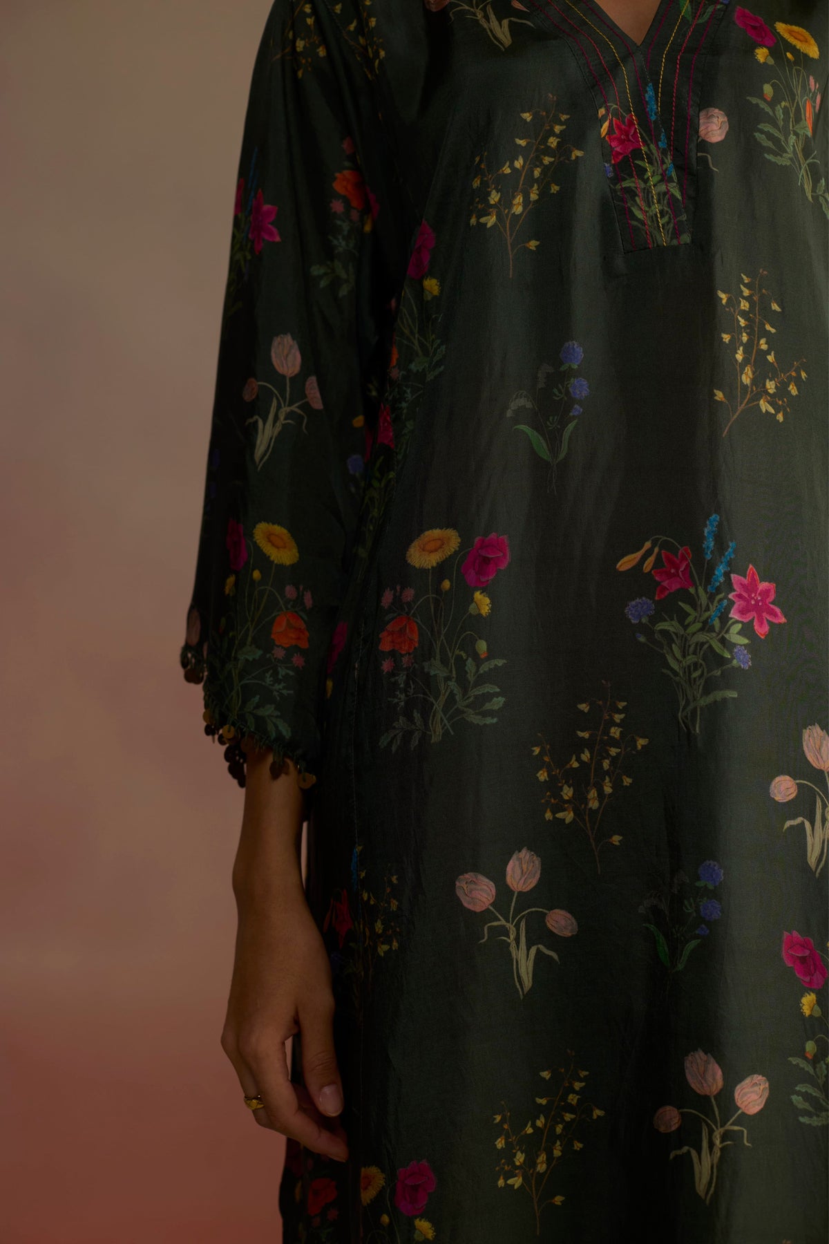 Zaira Long Green Kurta