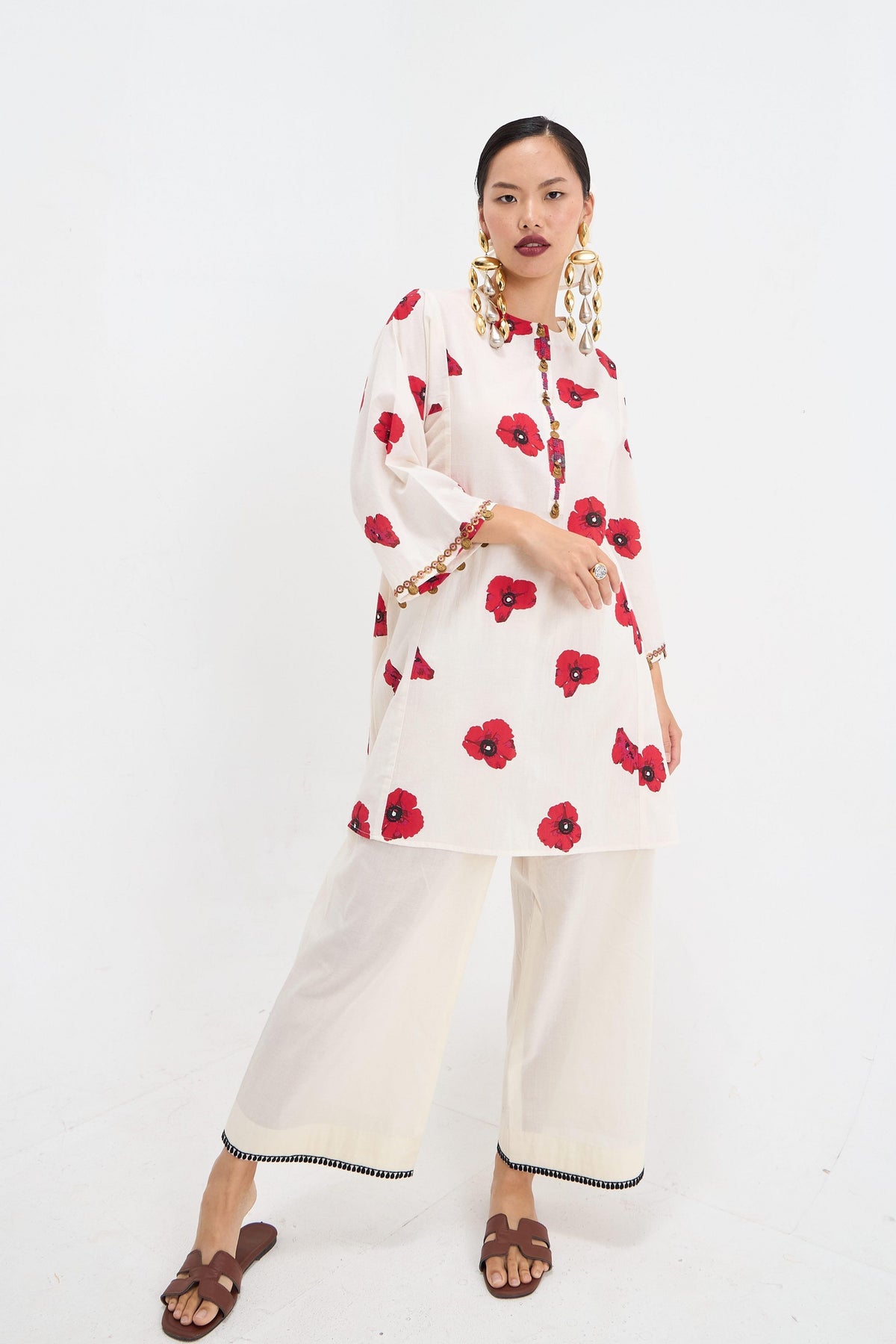 Poppy Printed Kurta