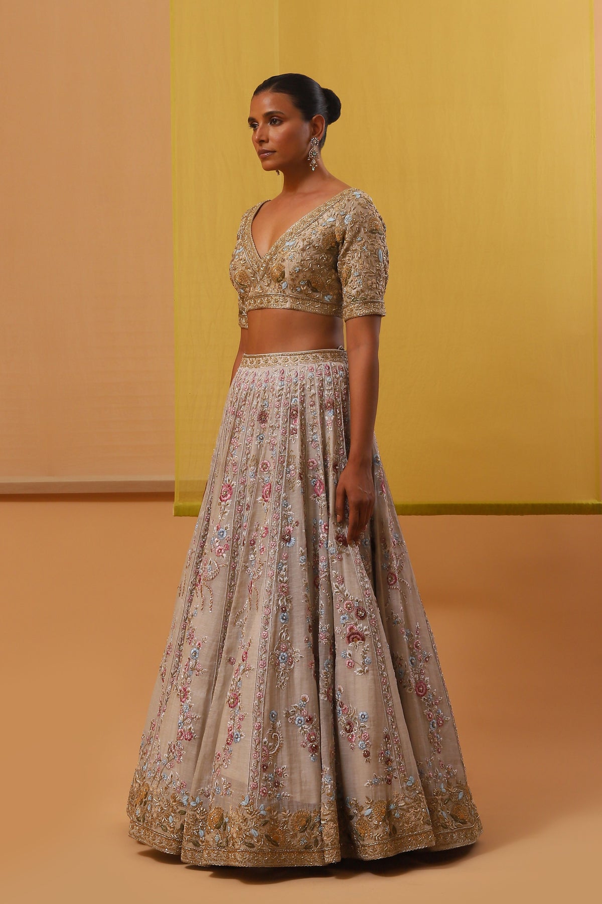 Offwhite Gulaab Lehenga Set