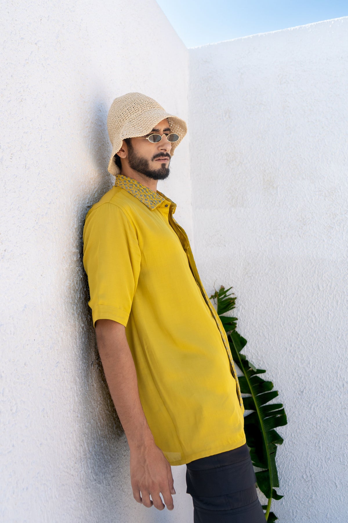 Yellow-green Braid Shirt