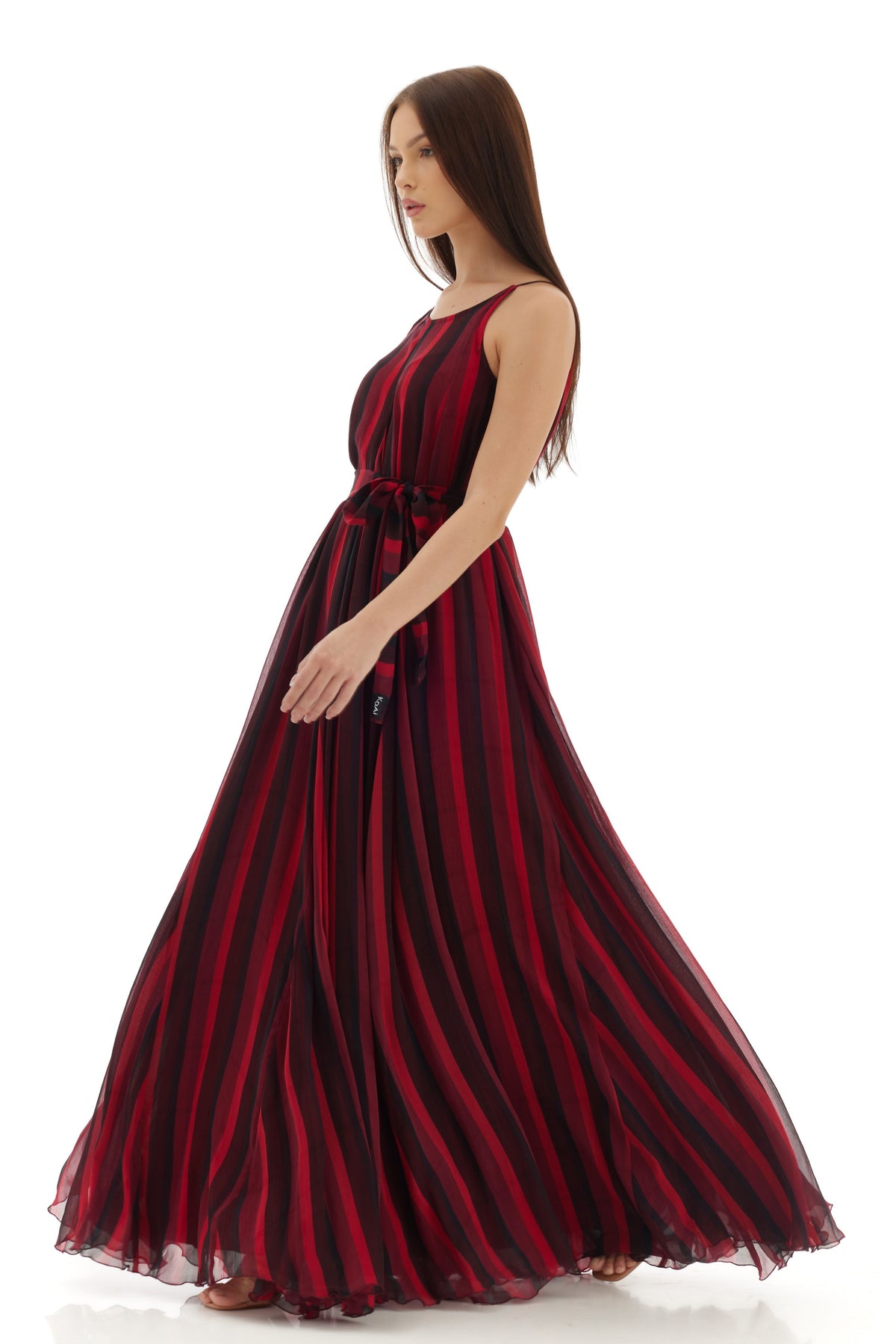 Red and Black Long Dress