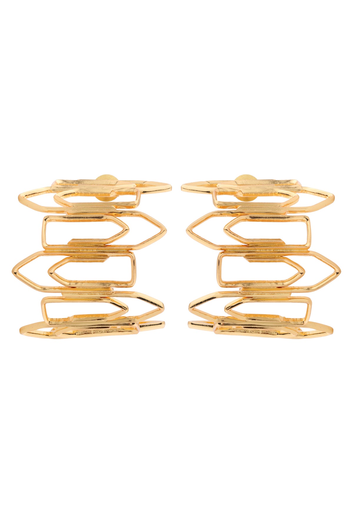 Golden Bundle Hoops Earring