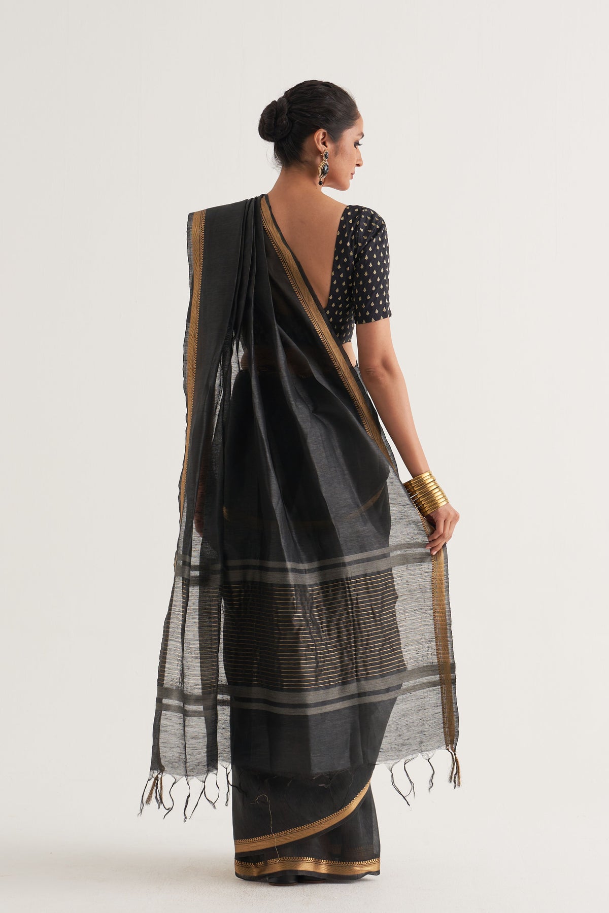 Paro Black Saree