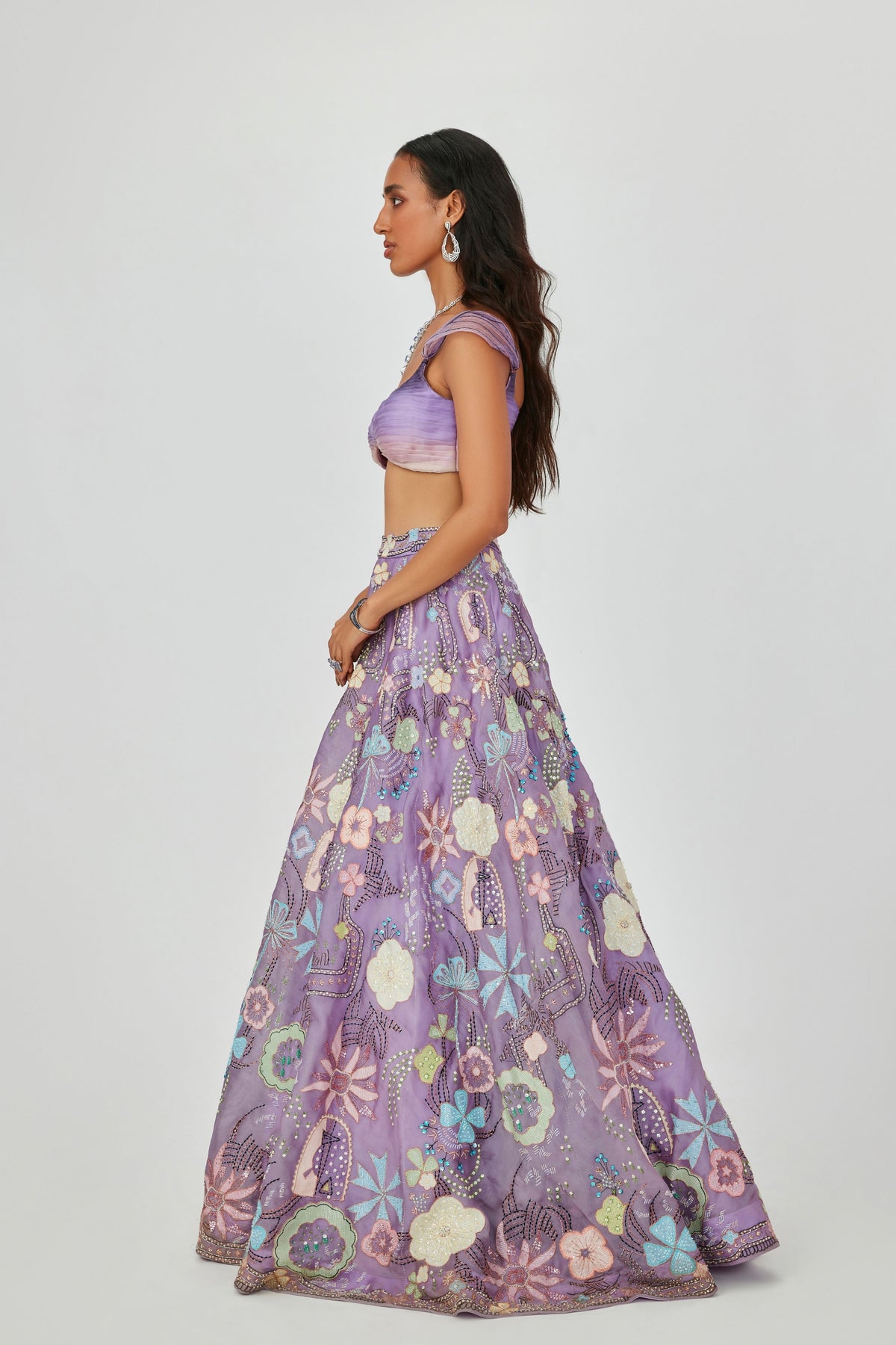 Amethyst Darya Lehenga