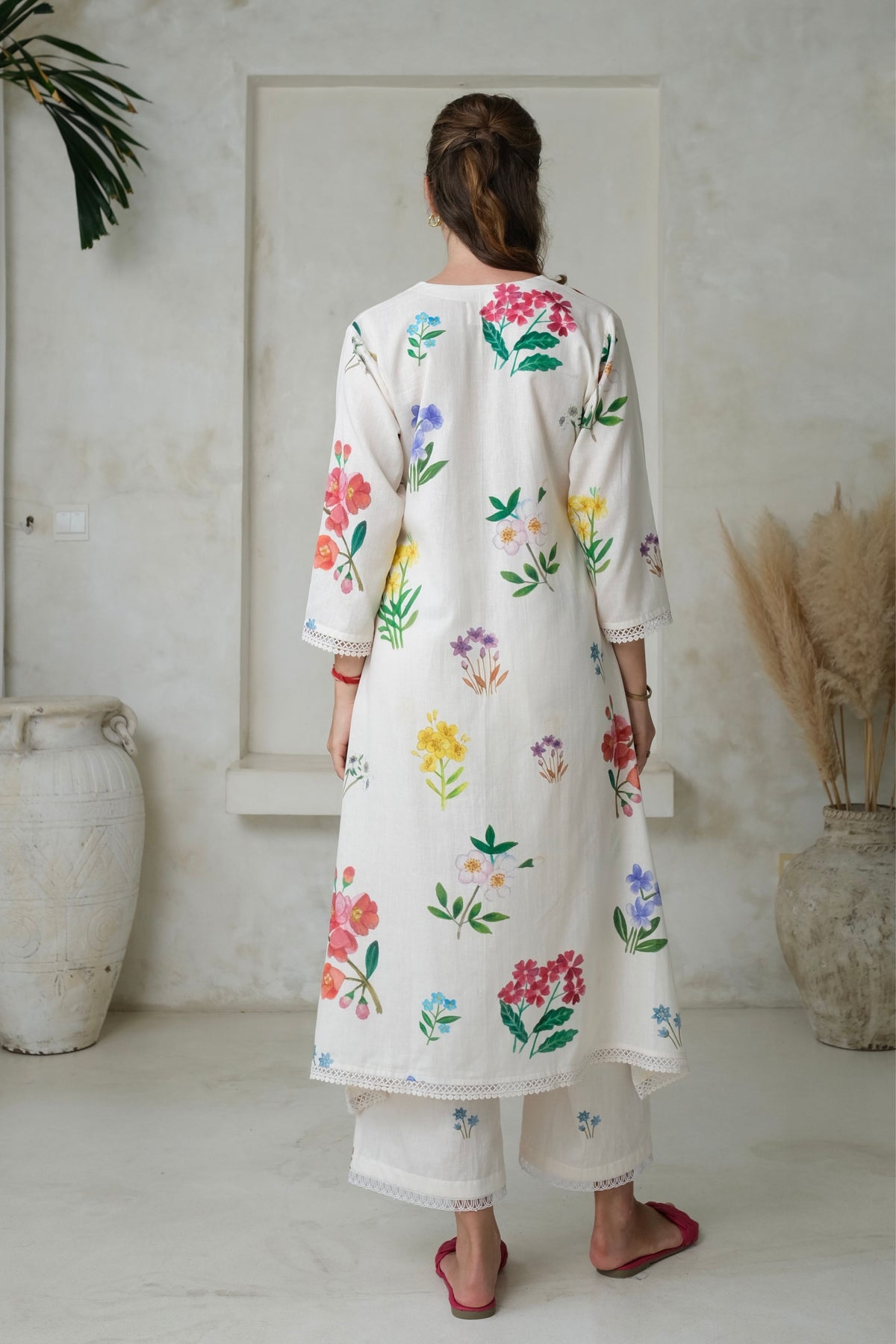 Amelia Ivory Long Kurta Set