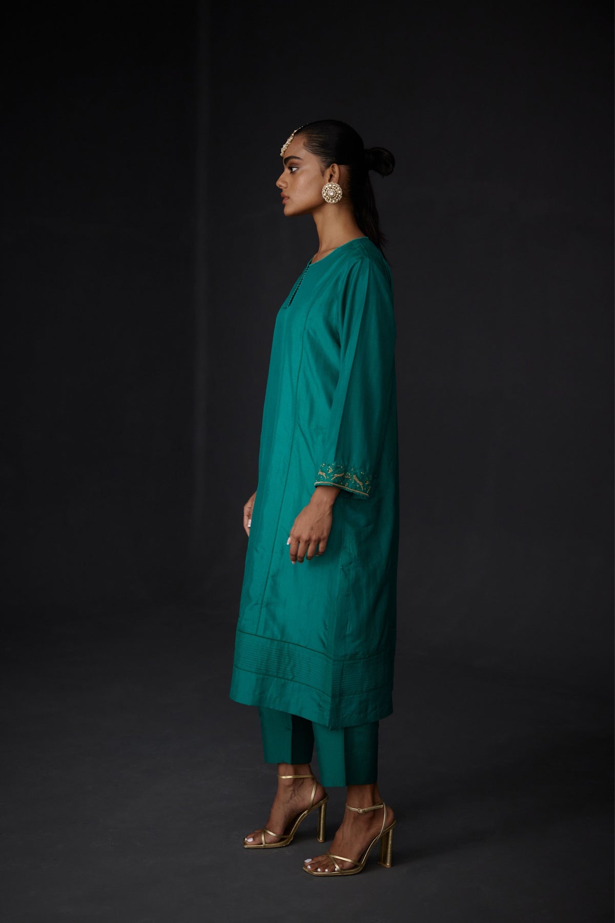 Embroidered Tunic With Trouser