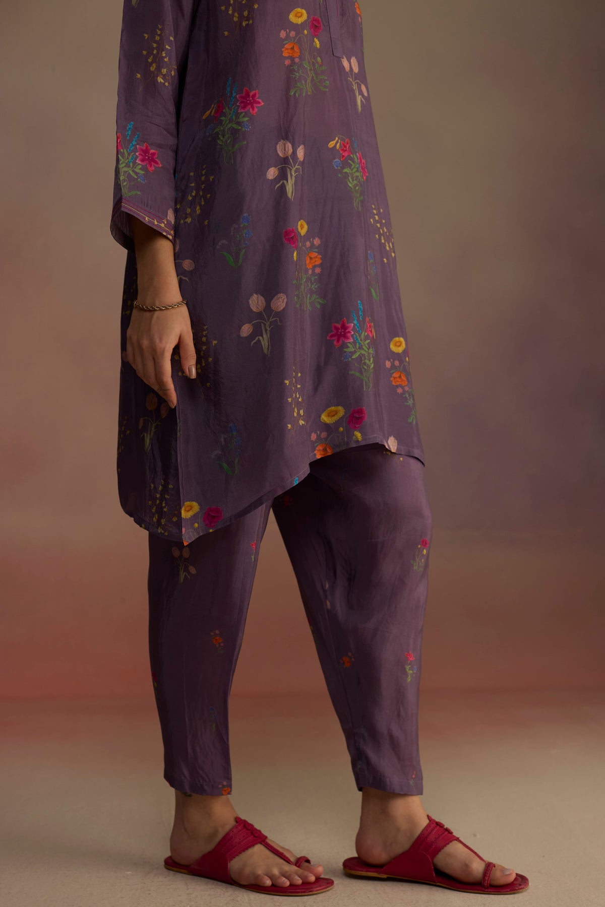 Zaira Short Purple Kurta