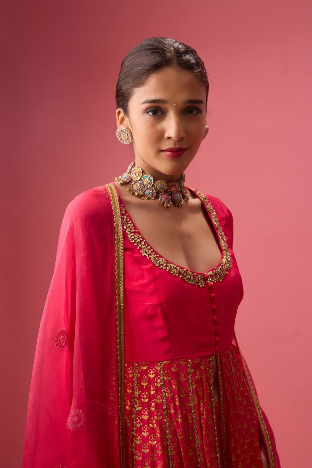 Rani Pink  Kurta Set