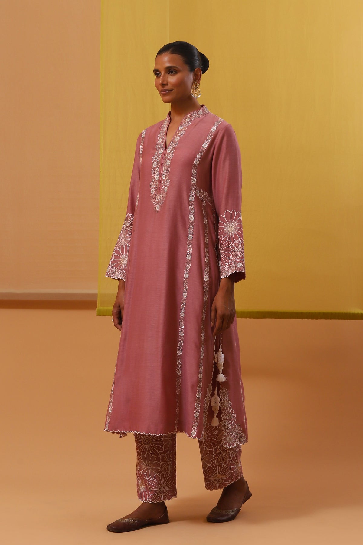 Pink Fasha Long Kurta Set