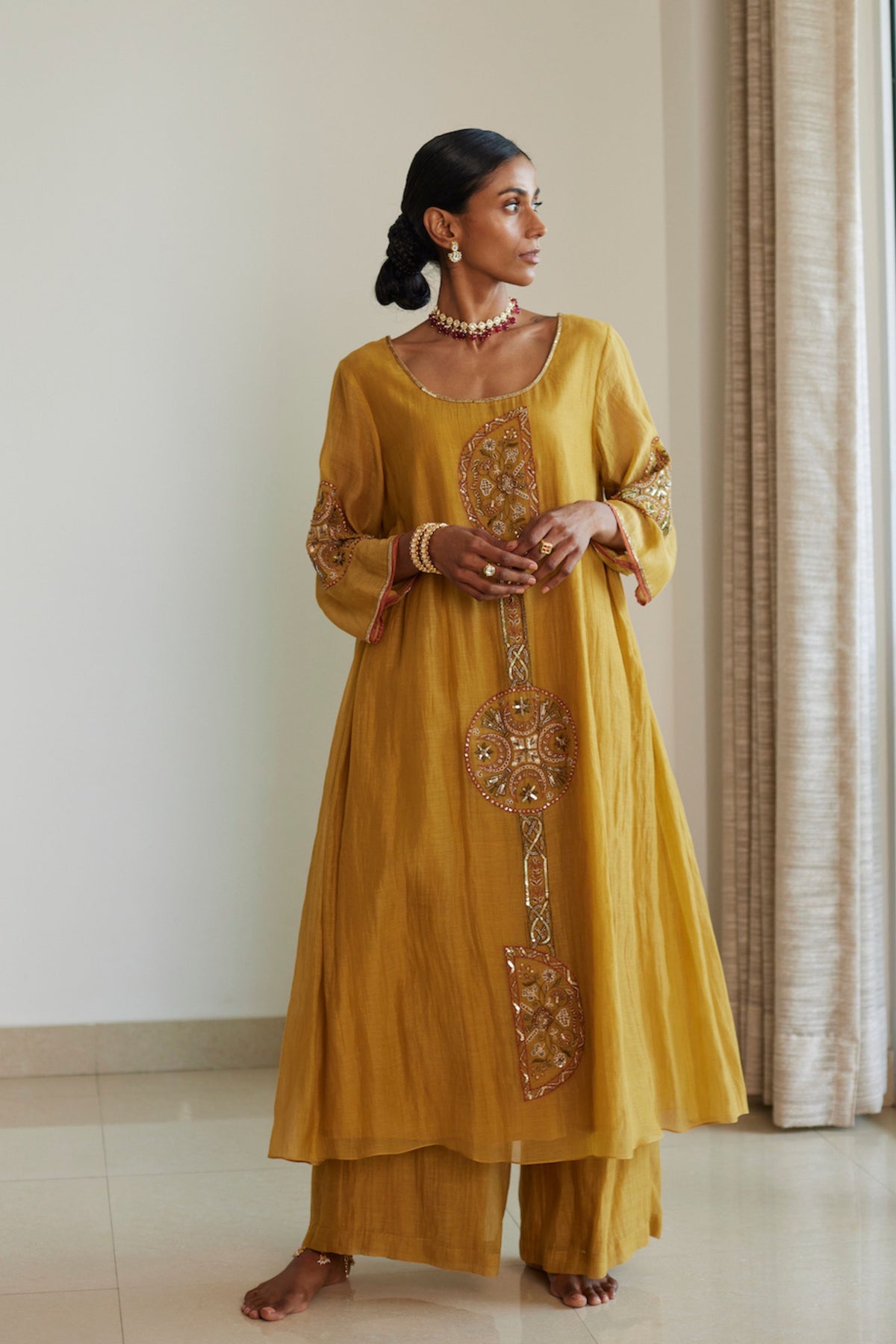 Yellow Shashi Kurta Set