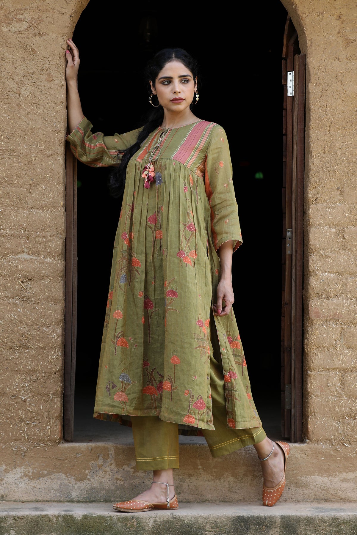 Mehendi Green Tunic Set