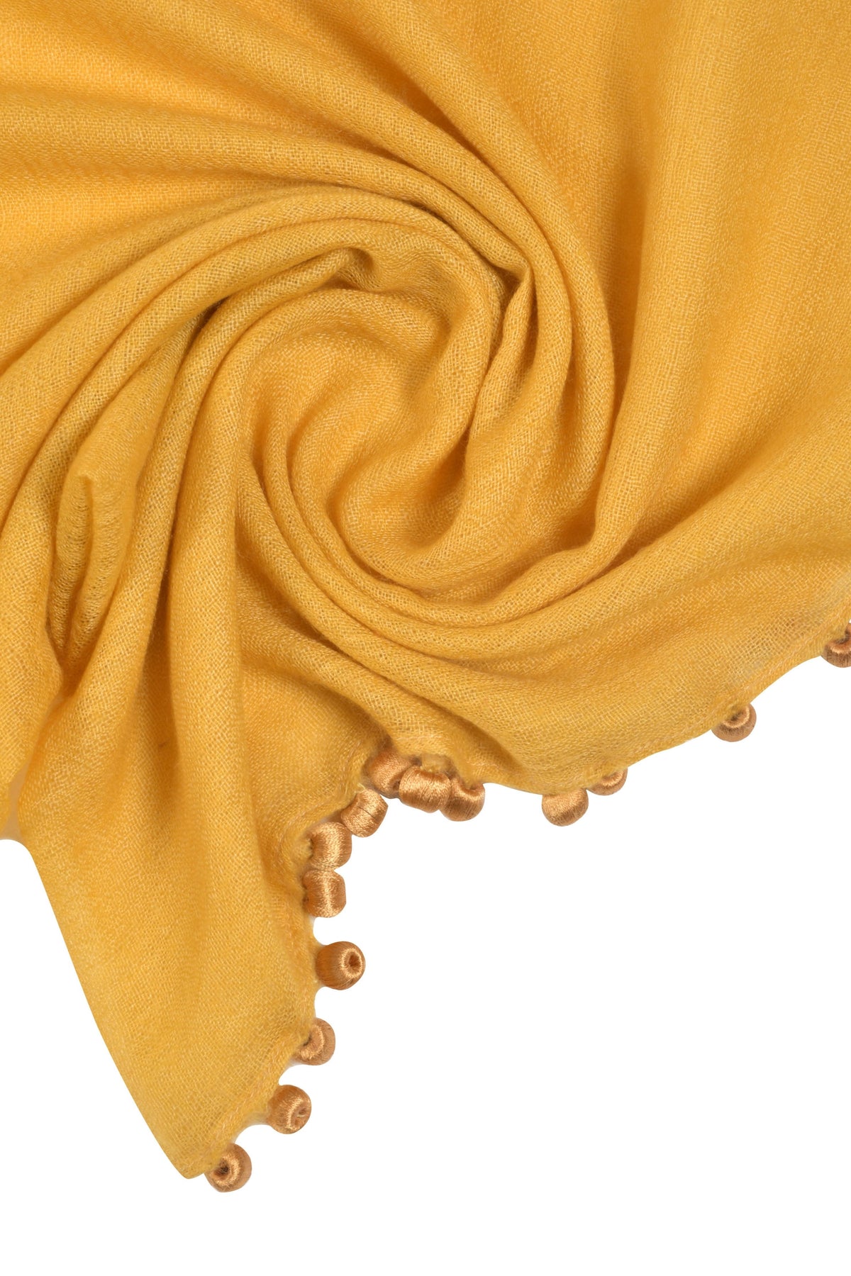 Yellow Pebbles Cashmere Square