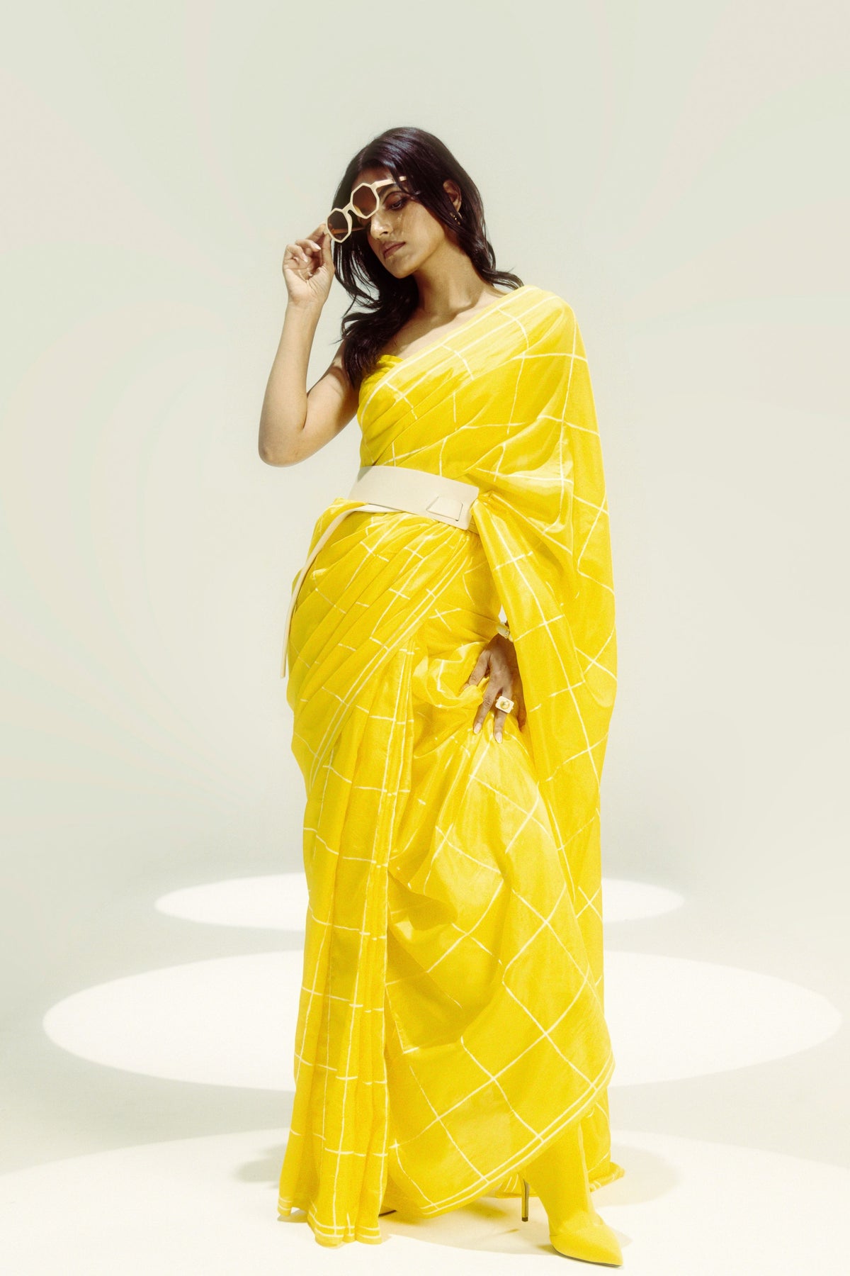 The Crossword Yellow Saree