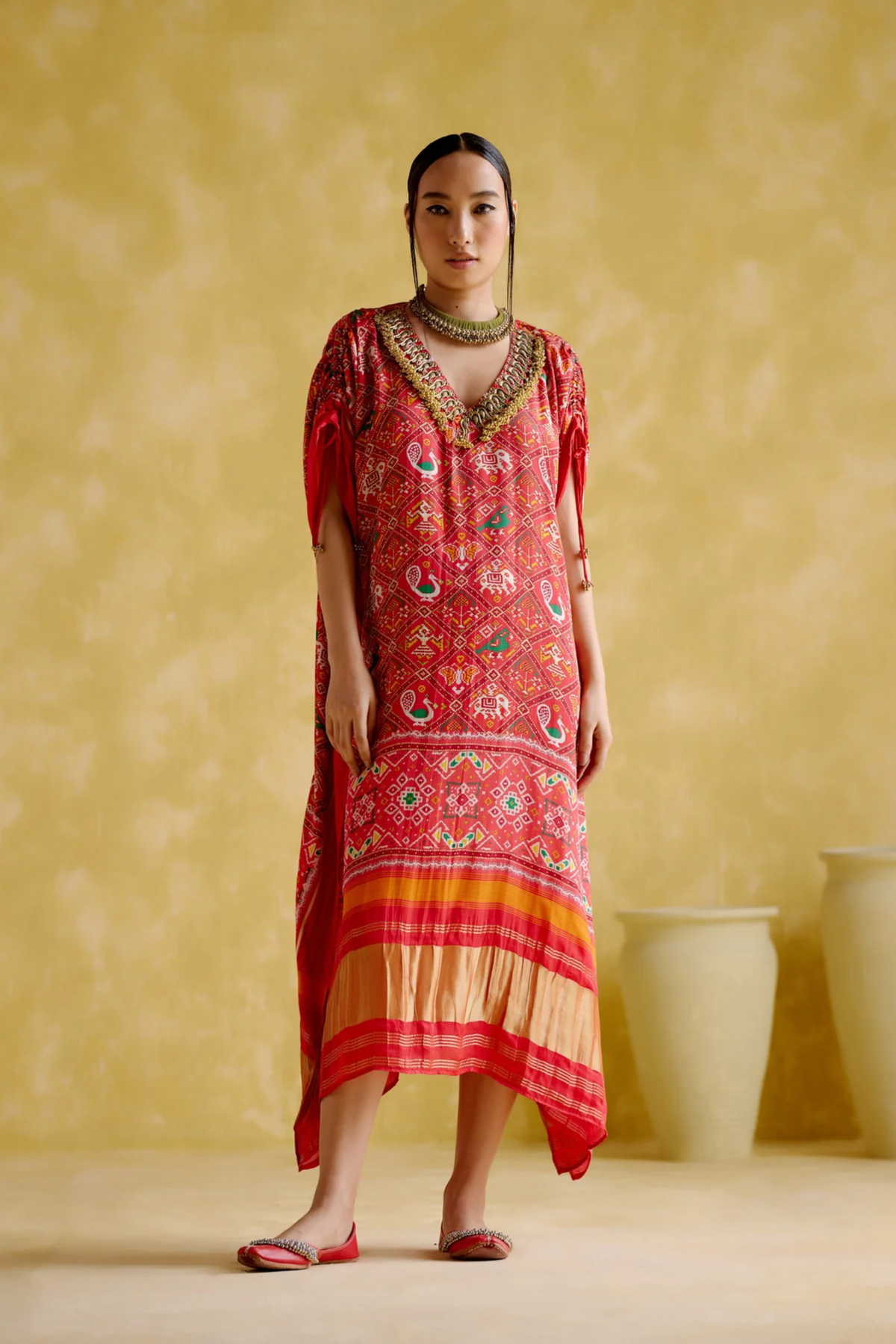 Advaita Red Kaftan