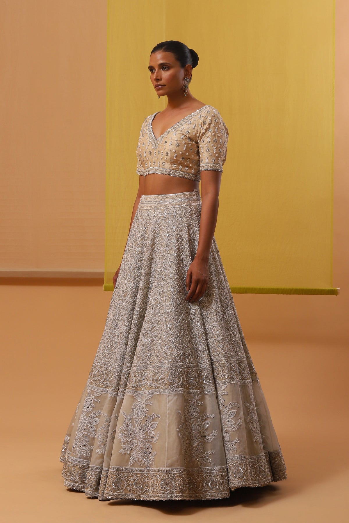 Offwhite Barika Lehenga Set