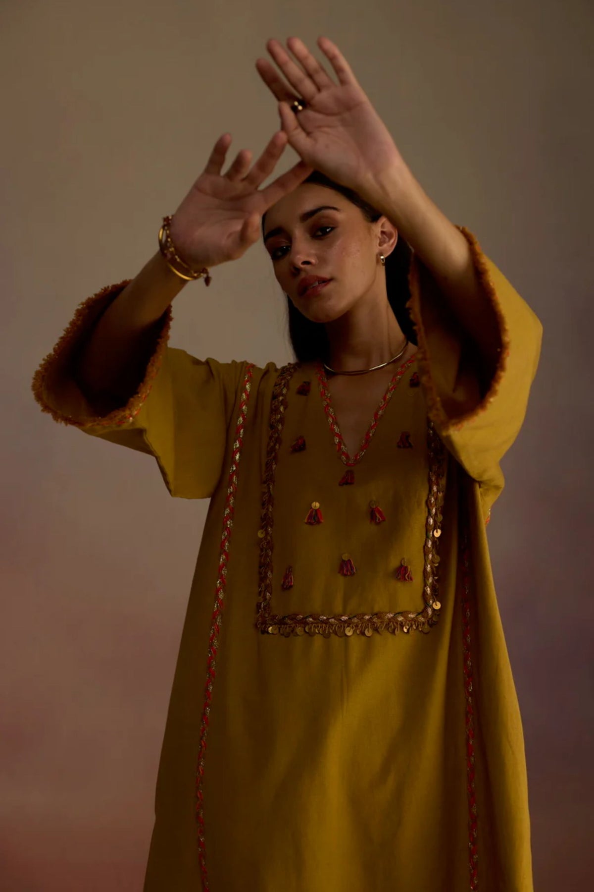 Amber Mustard Kurta