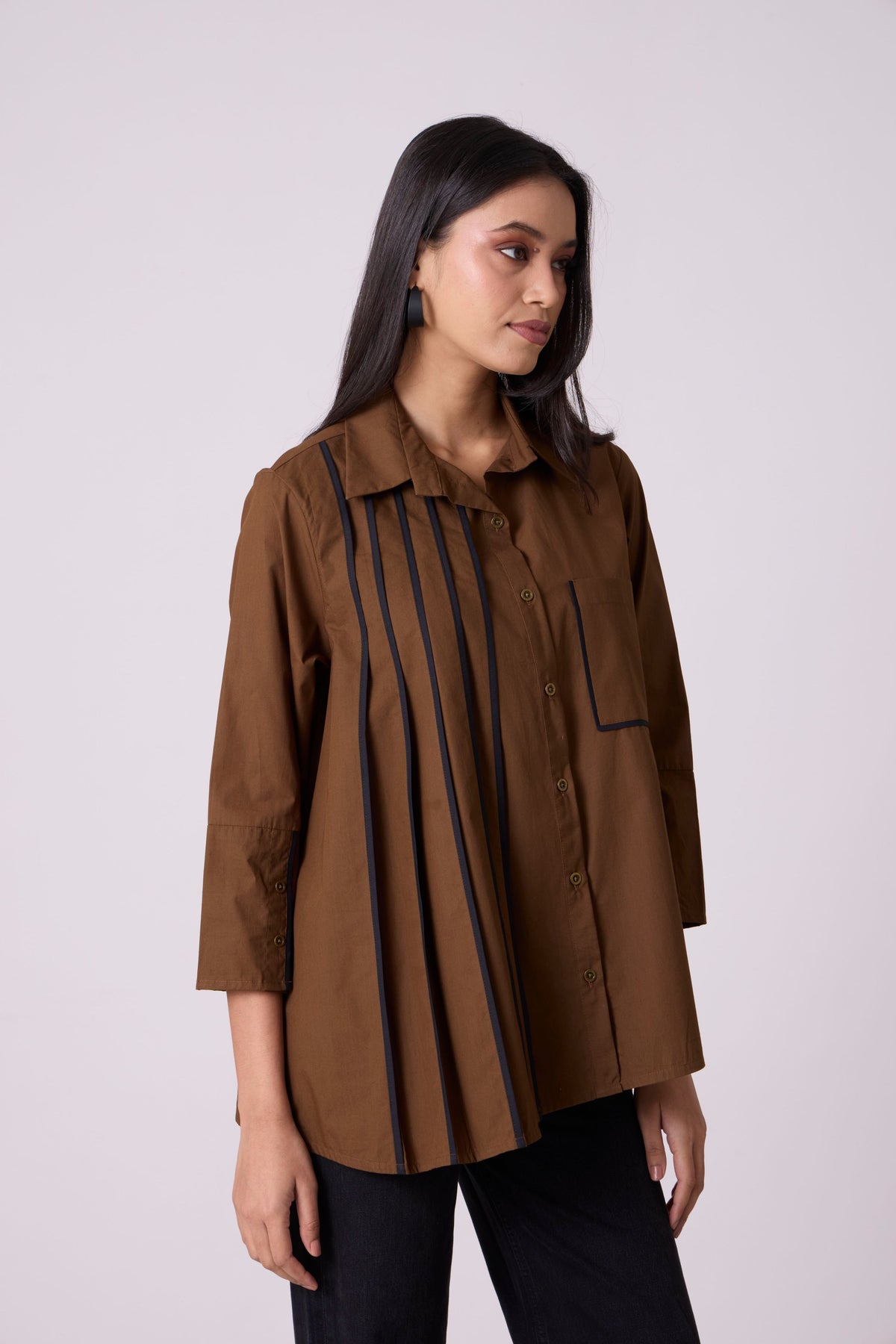 Augusta Olive Brown Shirt