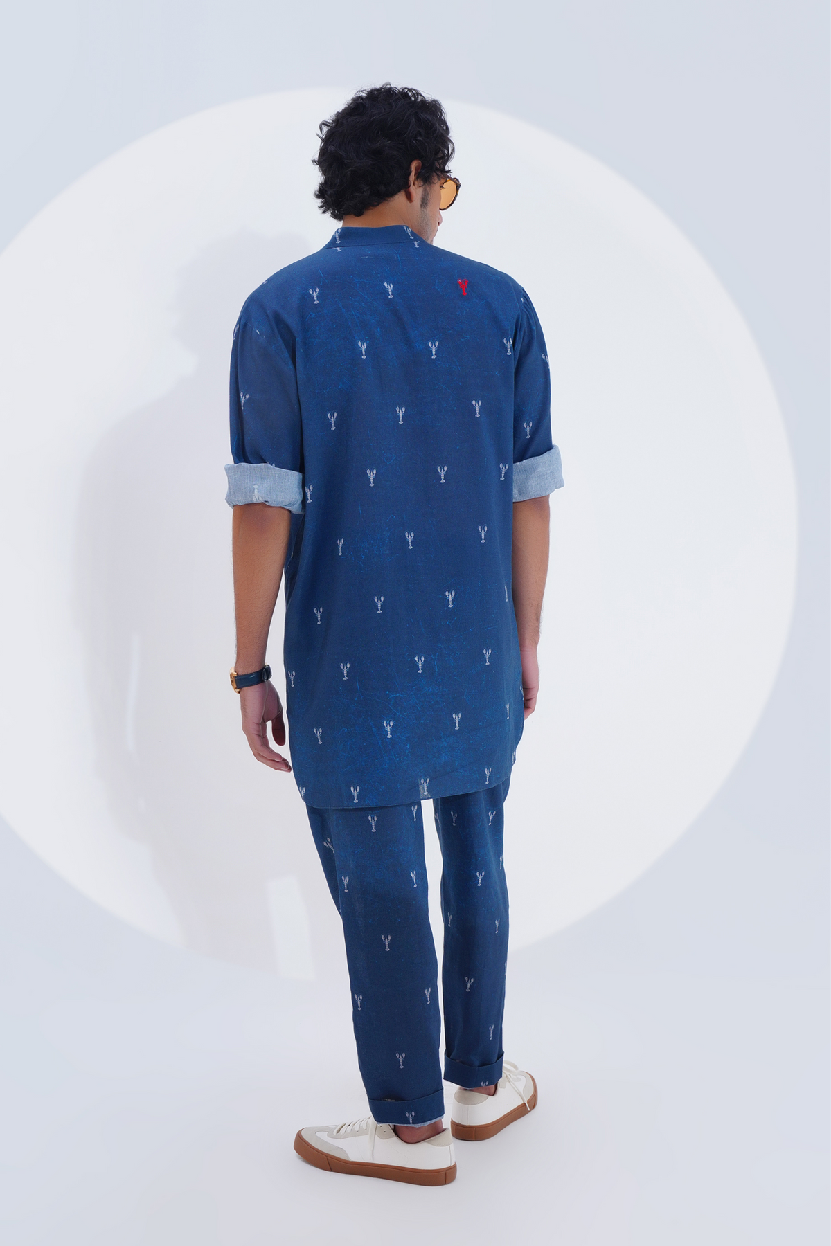 Indigo Lobster Printed Kurta Set