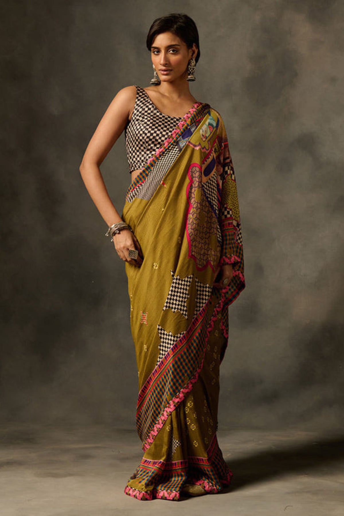 Green Indra Saree