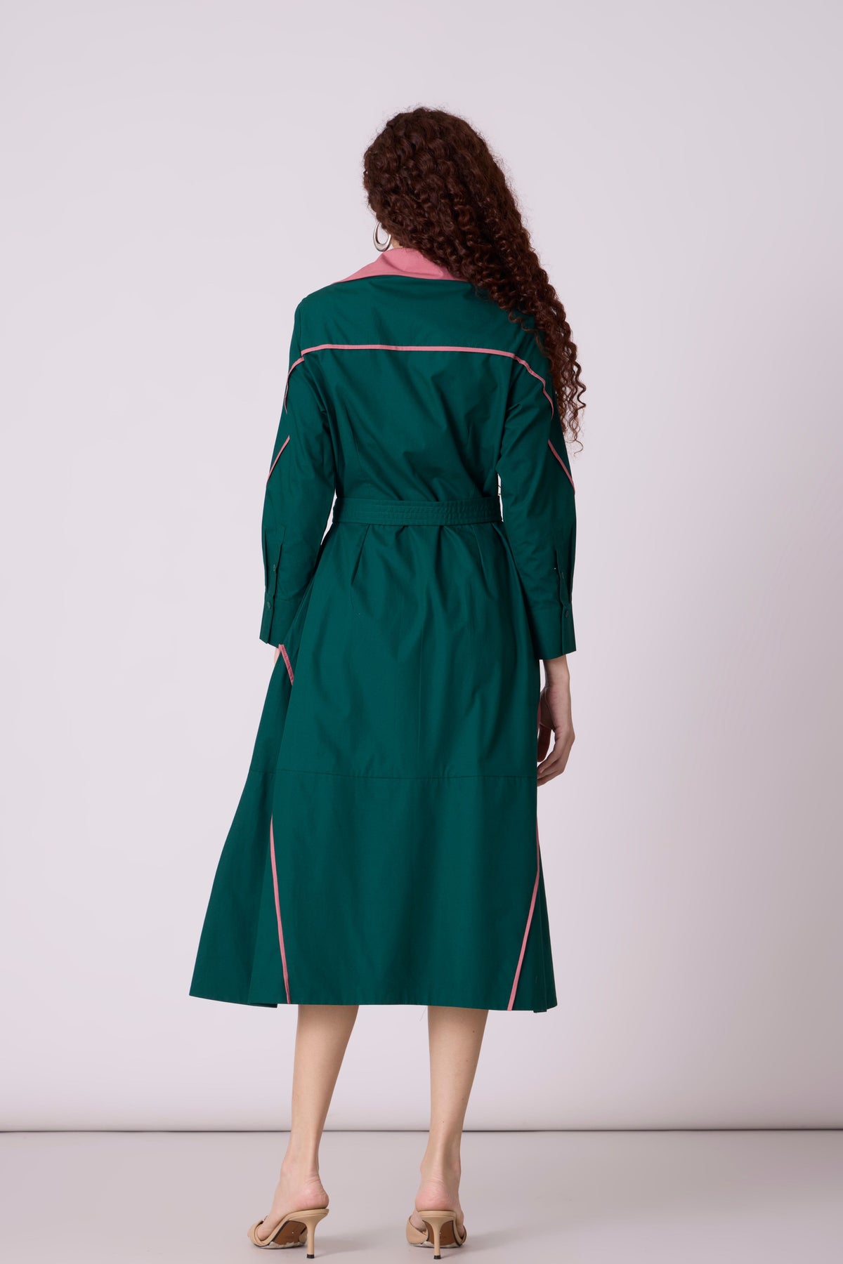 Nexi Forest Green Dress