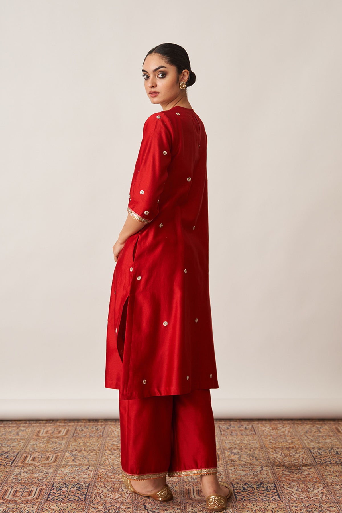 Red Kurta Set