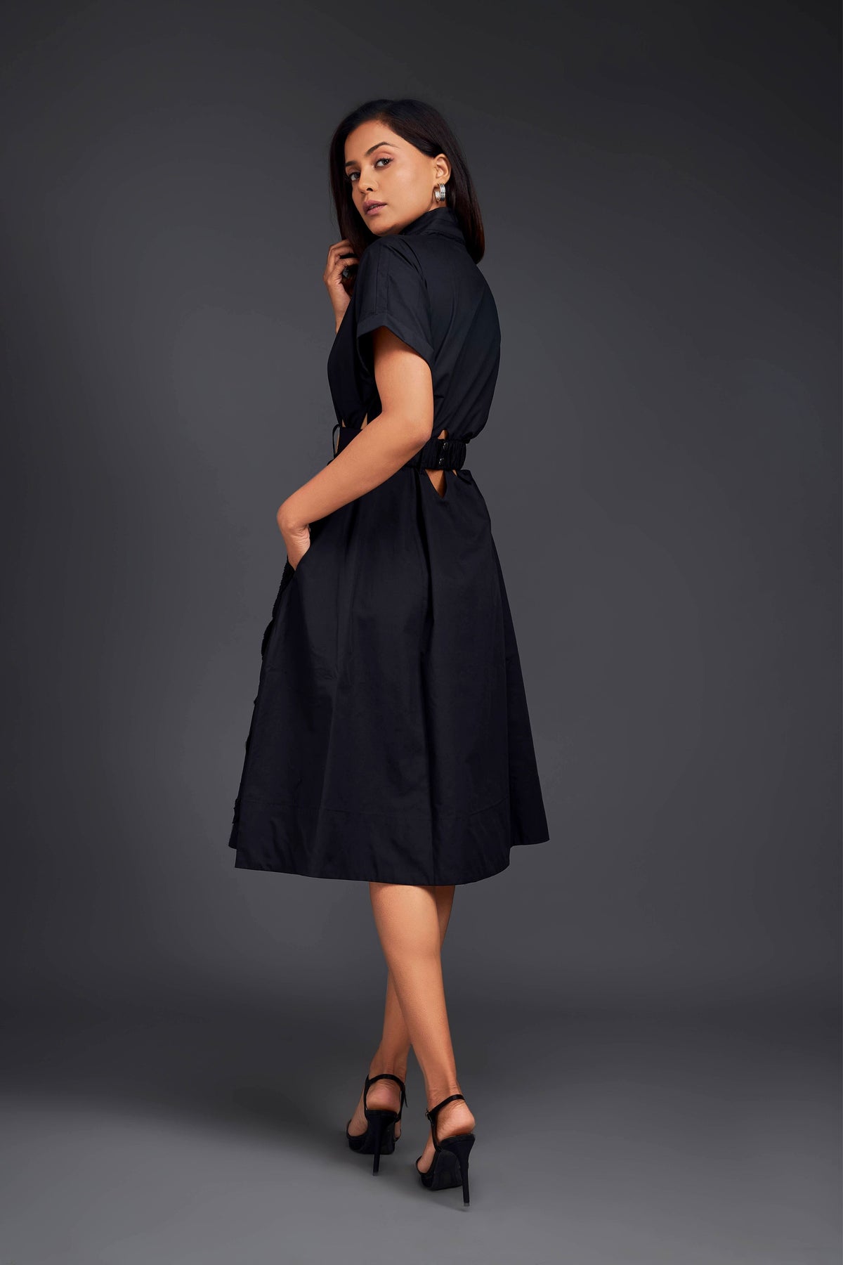 Black A-line Dress