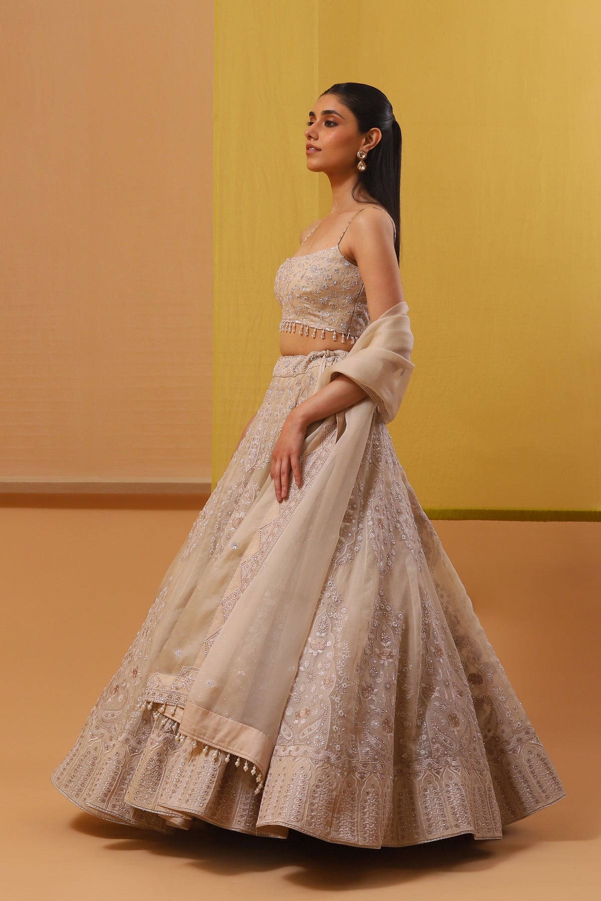 Offwhite Ainaz Lehenga Set