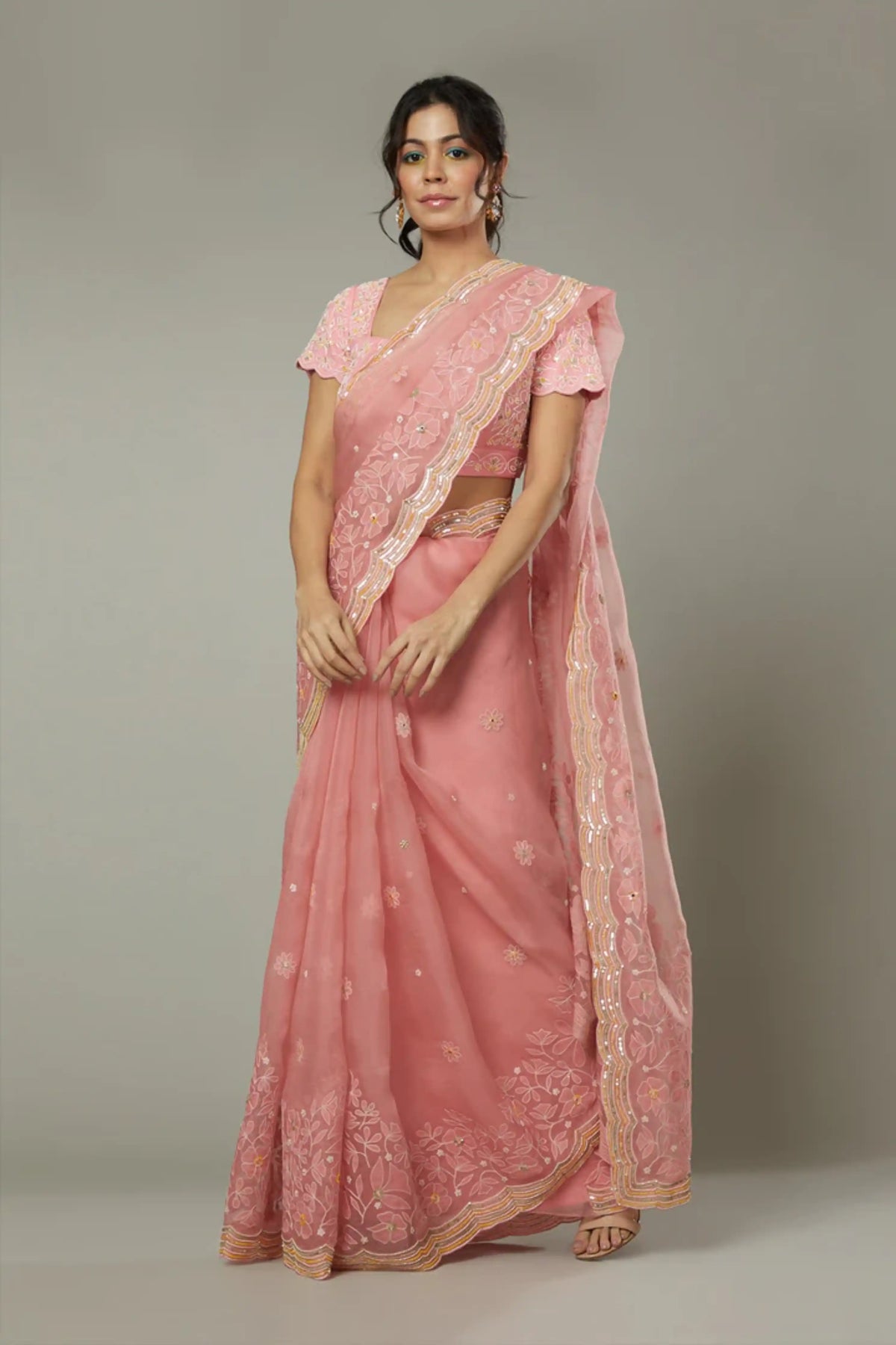 Candy Floss Saree Set