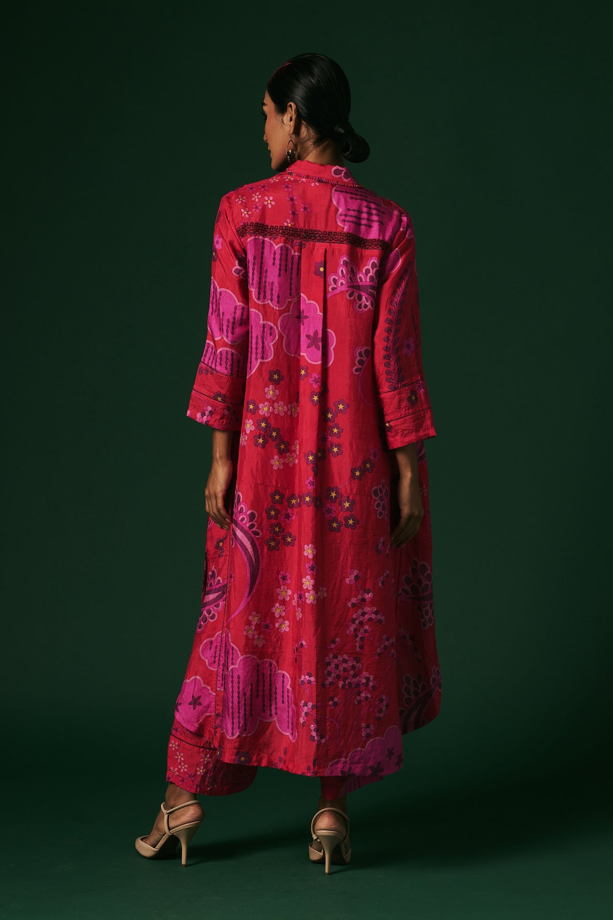 Kurta Set in Deep Pink