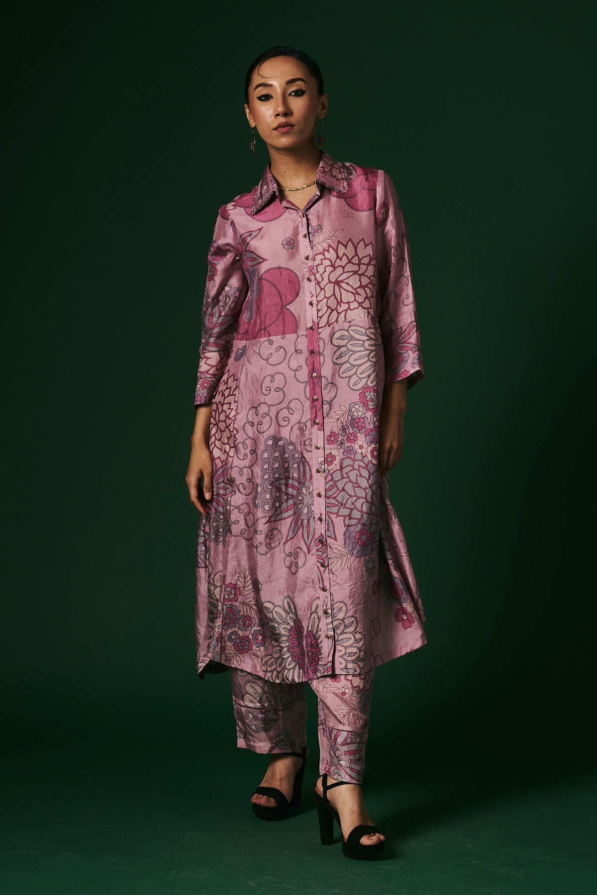 Onion Pink Kurta Set