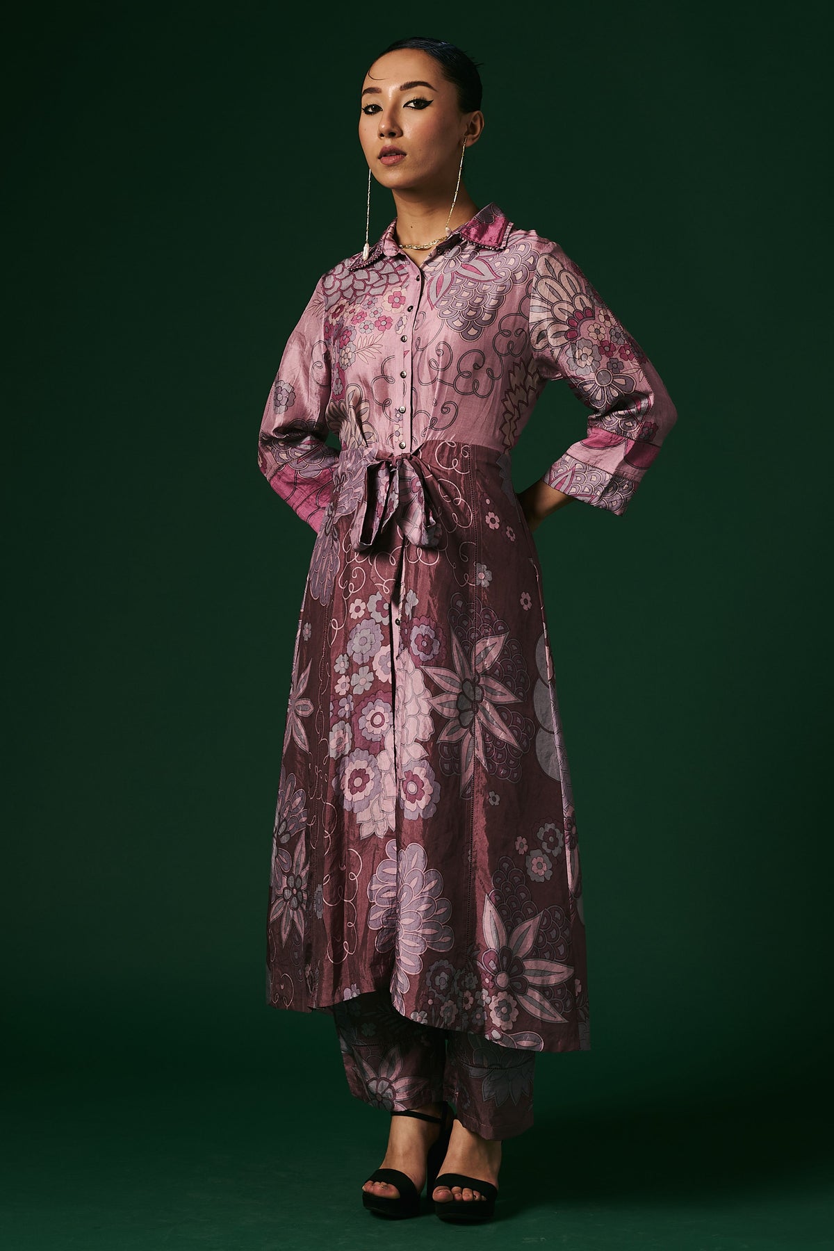 Kurta Set in Light Deep Onion Pink