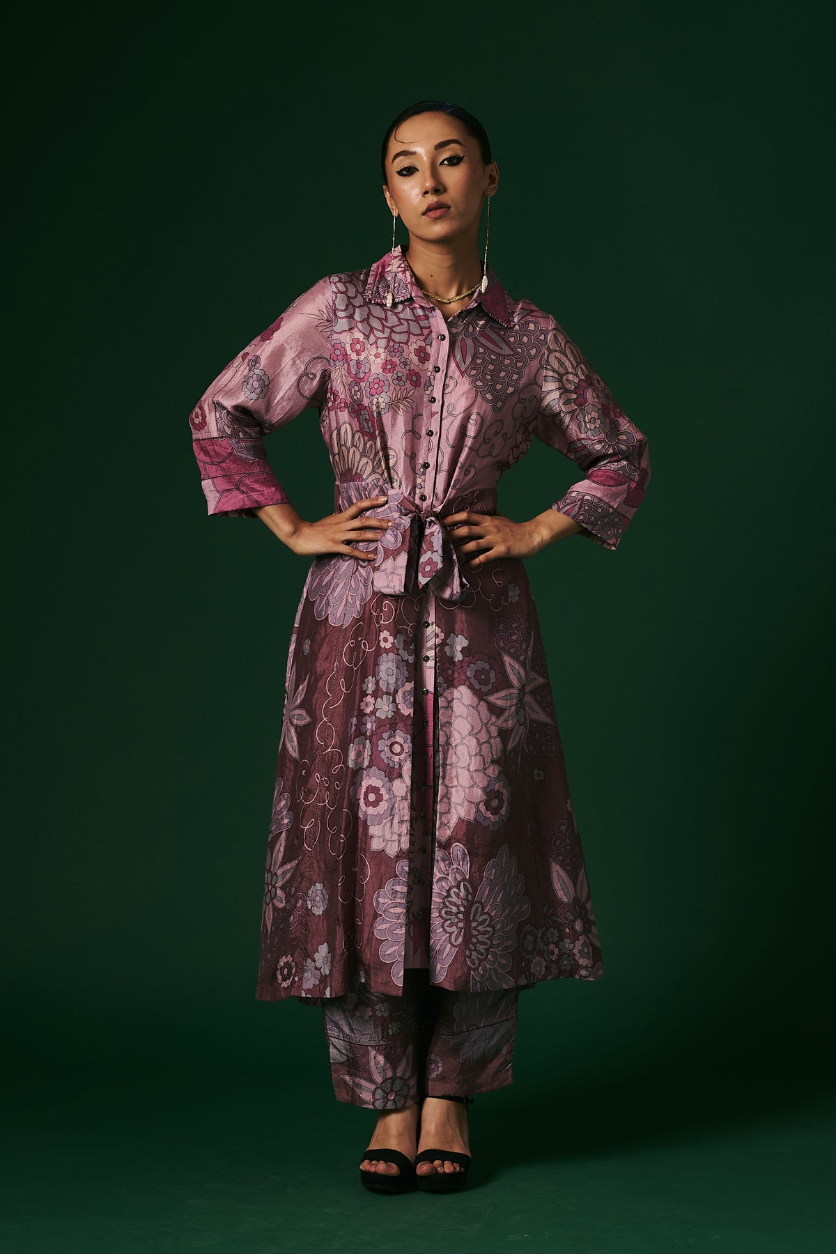 Kurta Set in Light Deep Onion Pink