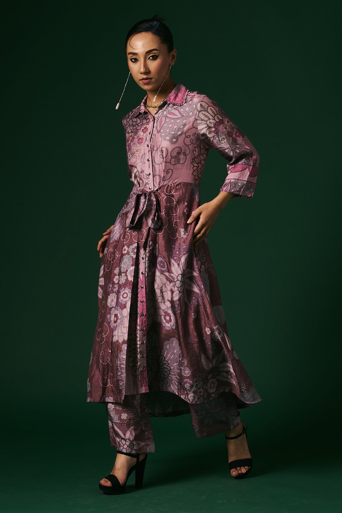 Kurta Set in Light Deep Onion Pink