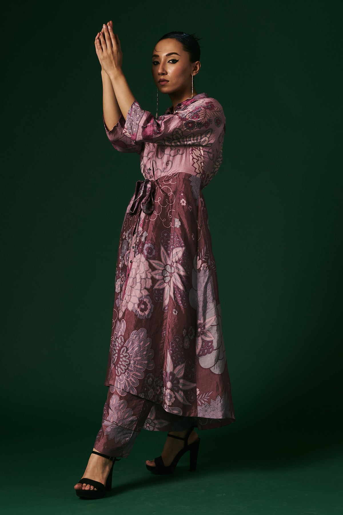 Kurta Set in Light Deep Onion Pink