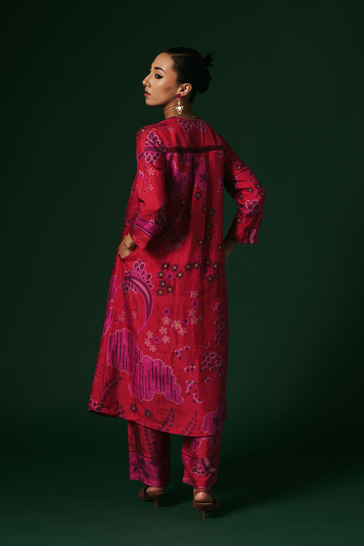 Deep Pink Kurta Set