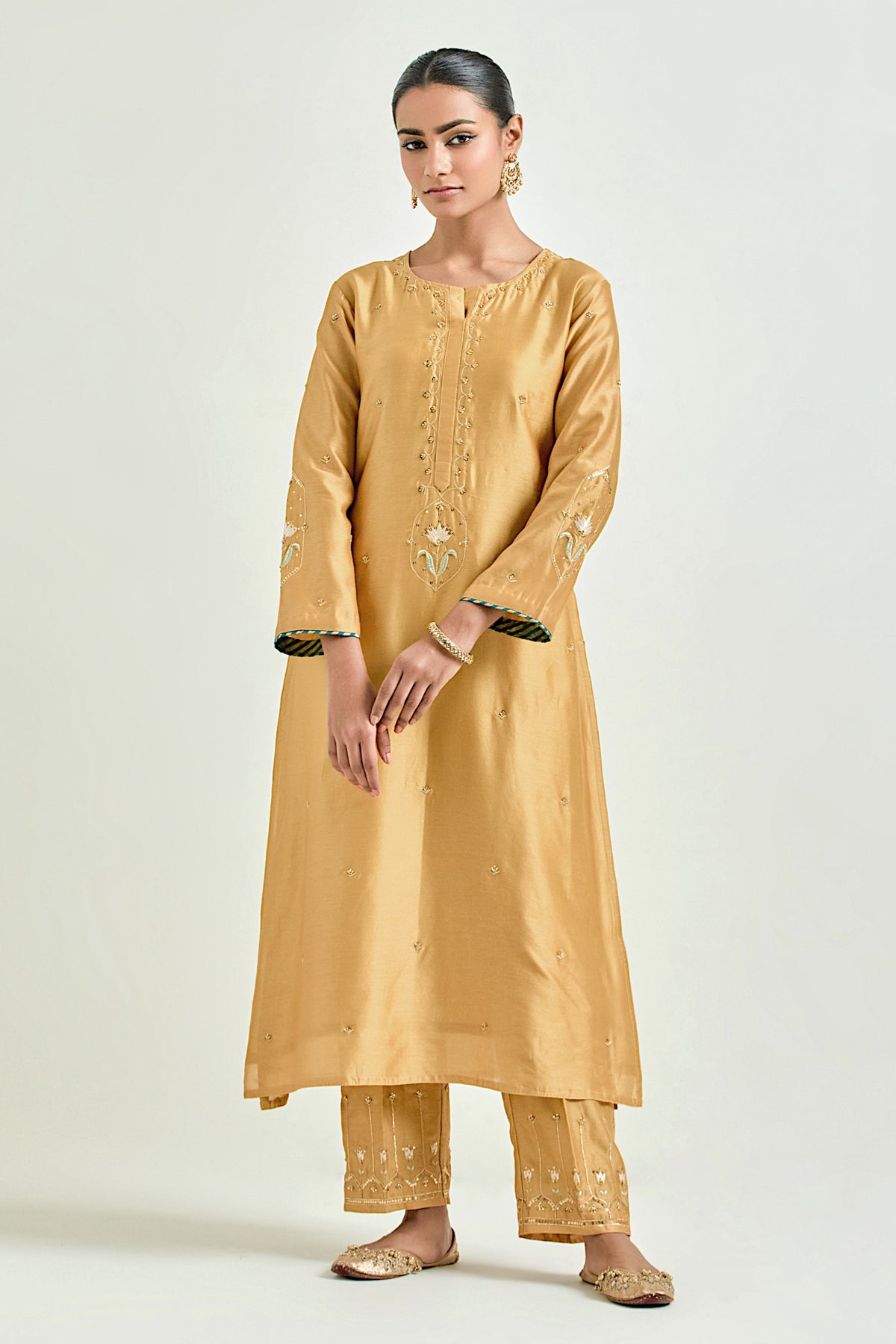 Mustard Classic Kurta Set