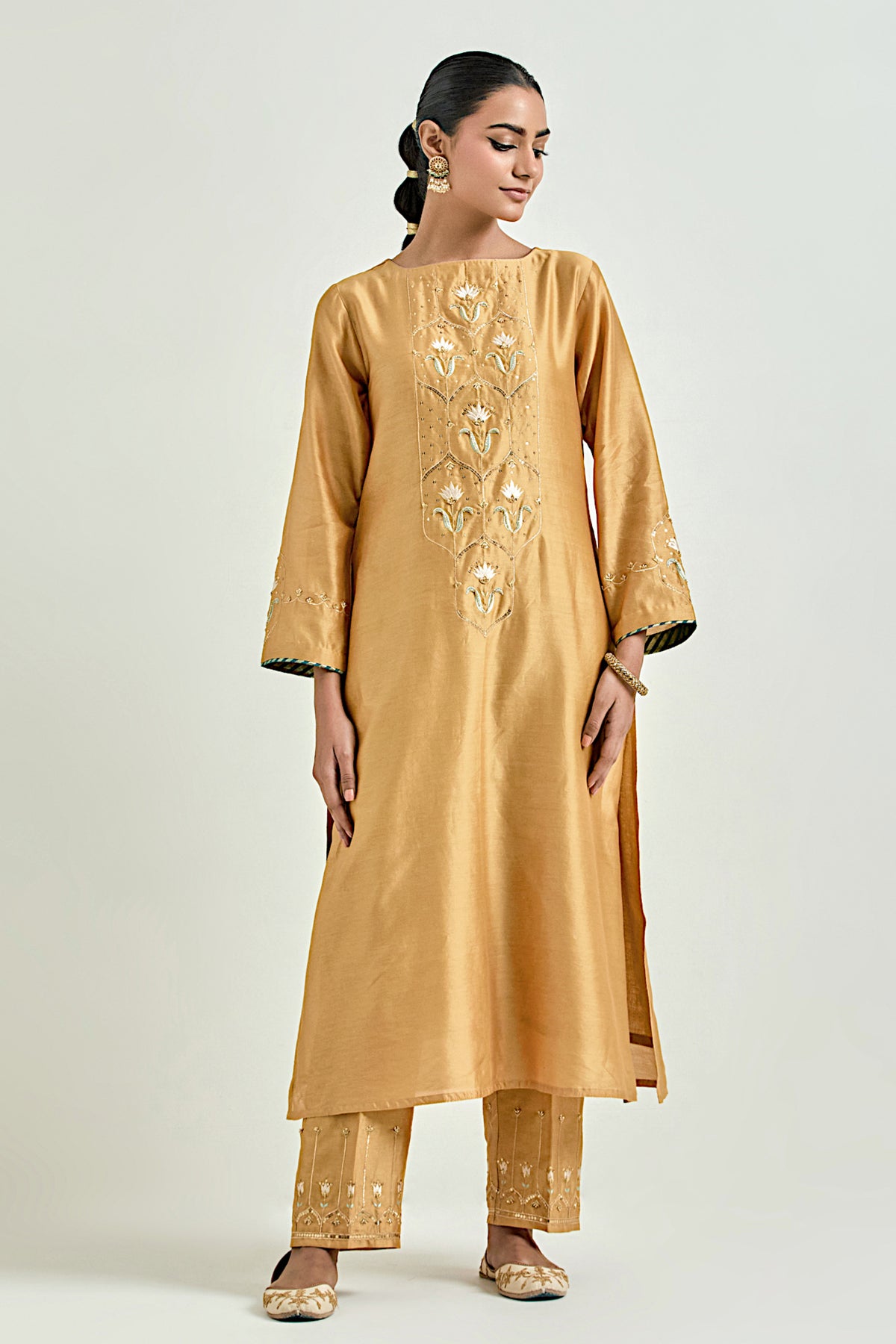 Mustard Classic Kurta Set