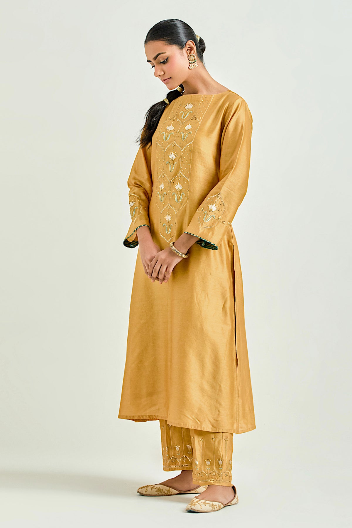 Mustard Classic Kurta Set