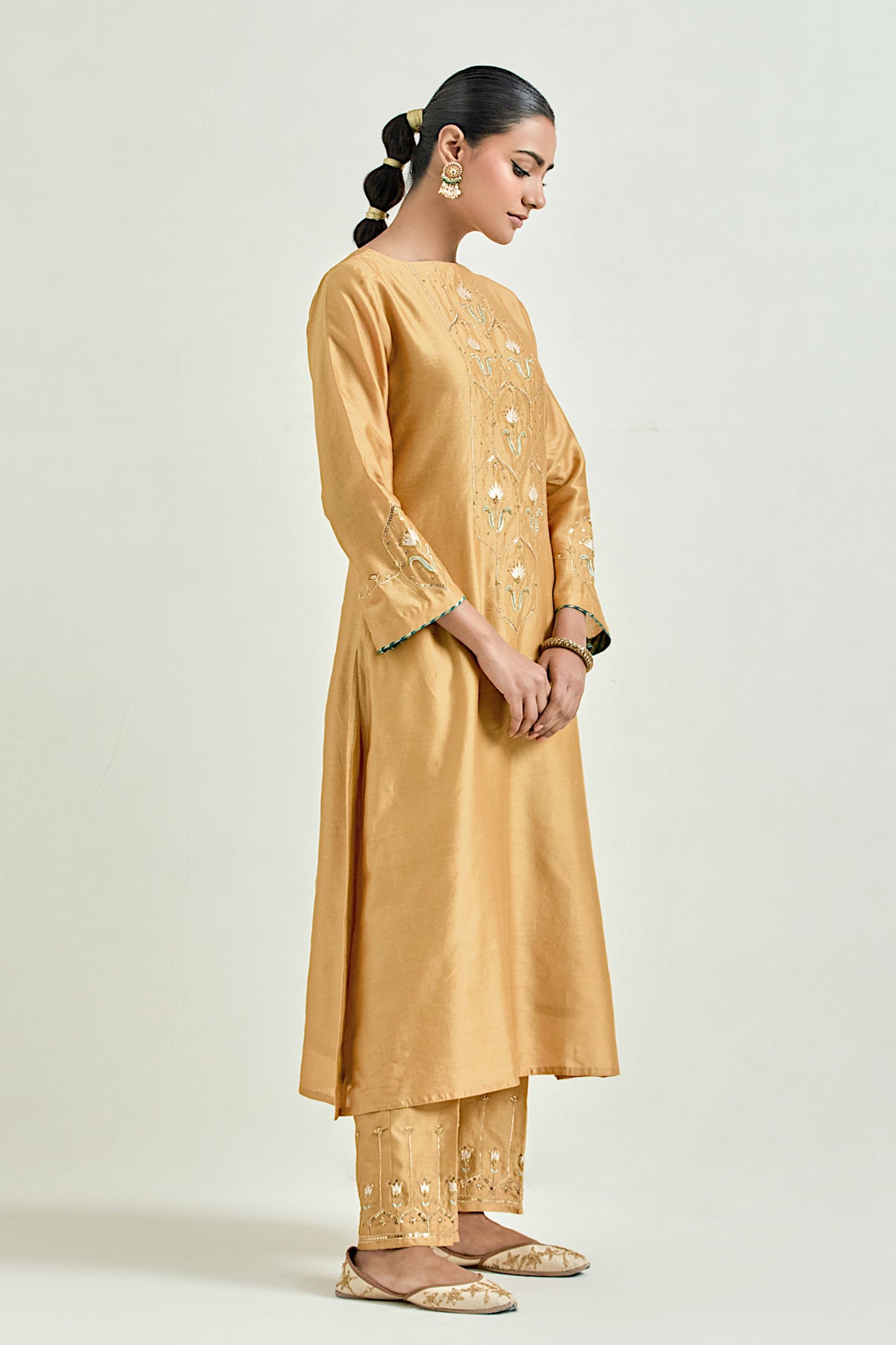 Mustard Classic Kurta Set