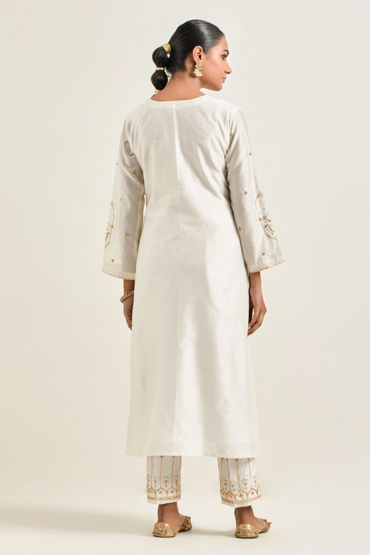 Off White  Classic Kurta Set